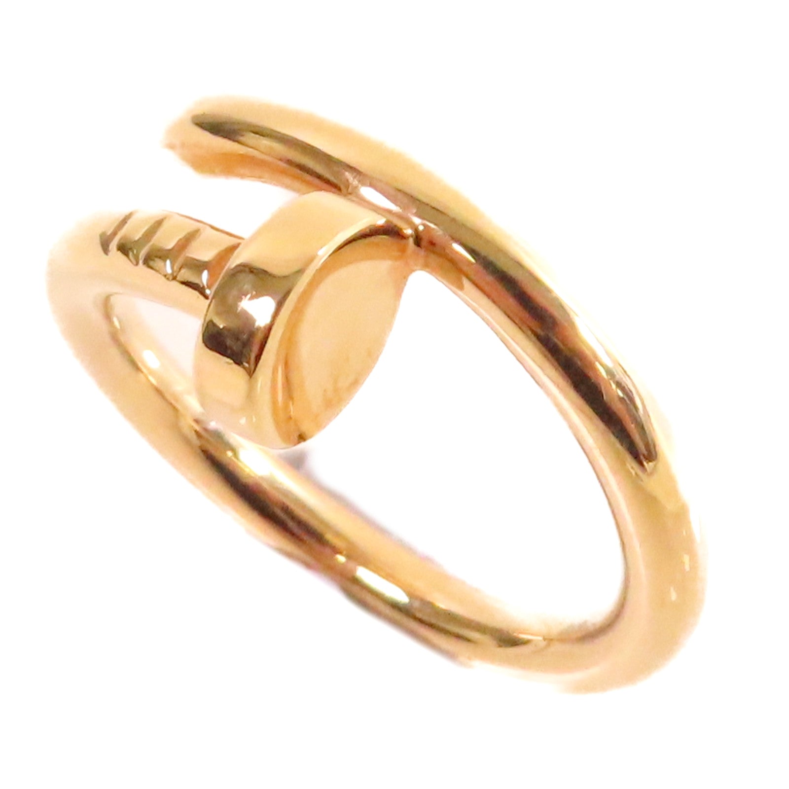 CARTIER 18K玫瑰金Juste Un Clou Ring戒指#56/US#8