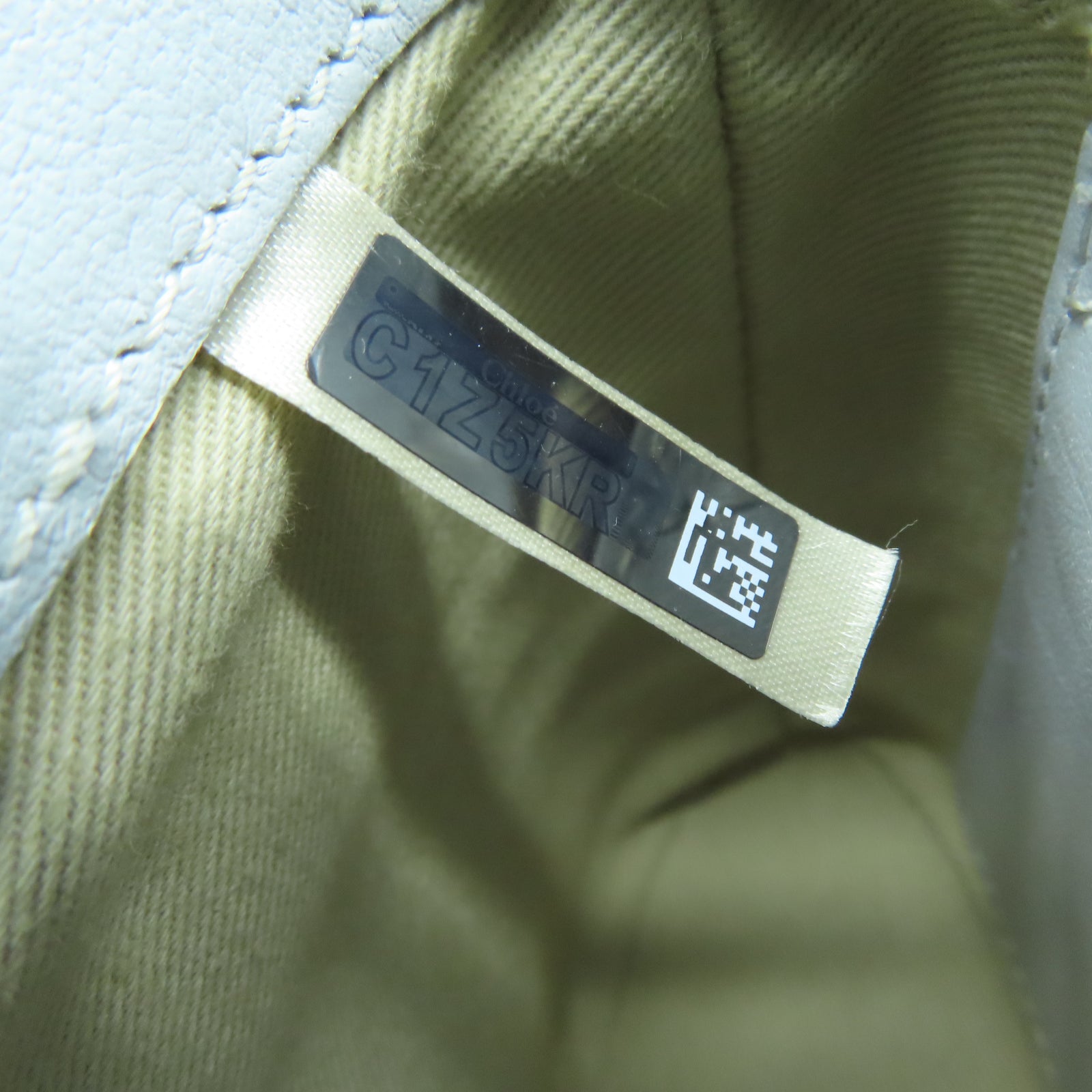 Chloe 牛皮皮革Shoulder Bag金扣鏈帶肩背袋灰色