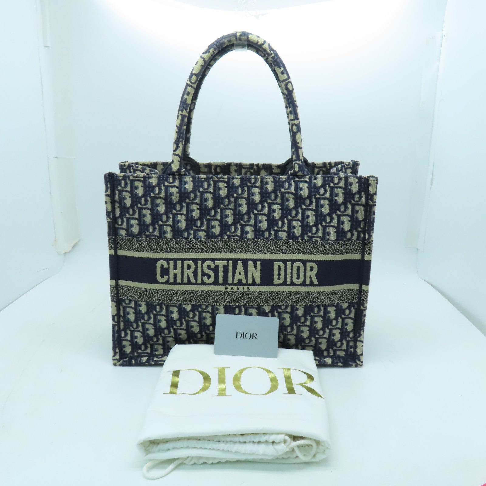 Dior 帆布Book Tote手挽袋/肩背袋藍色