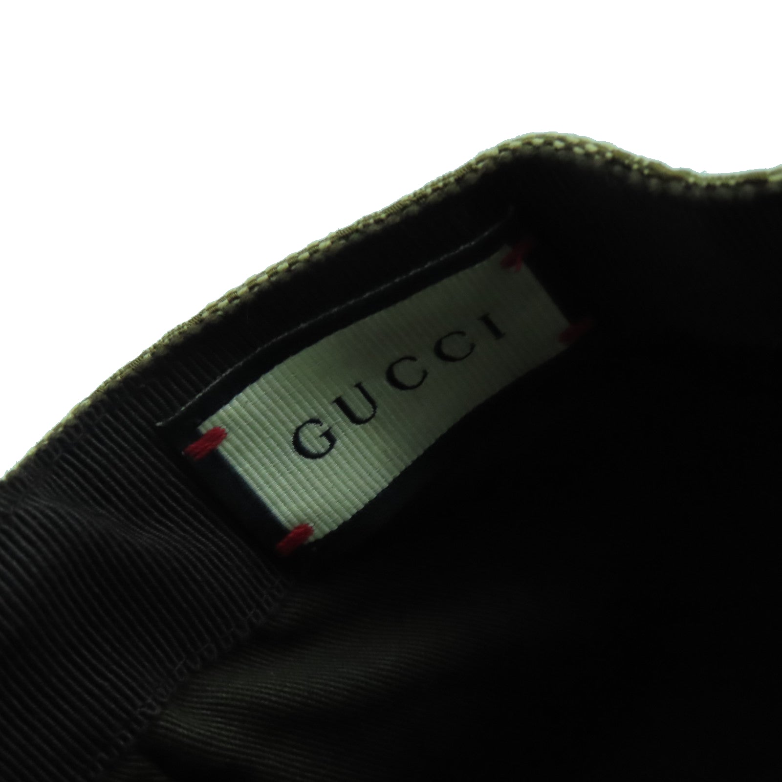 GUCCI GG帆布Cap金扣帽子啡色