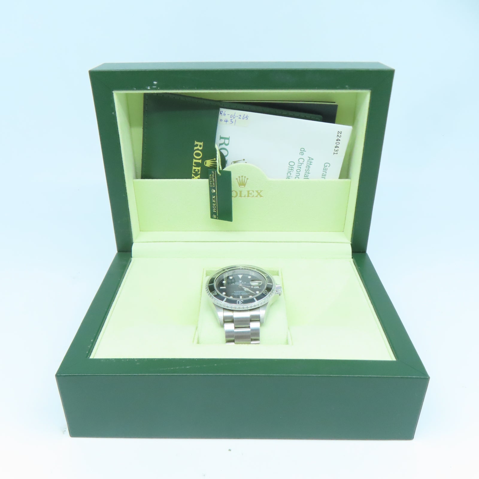 ROLEX Submariner Date不鏽鋼手錶自動機芯黑色