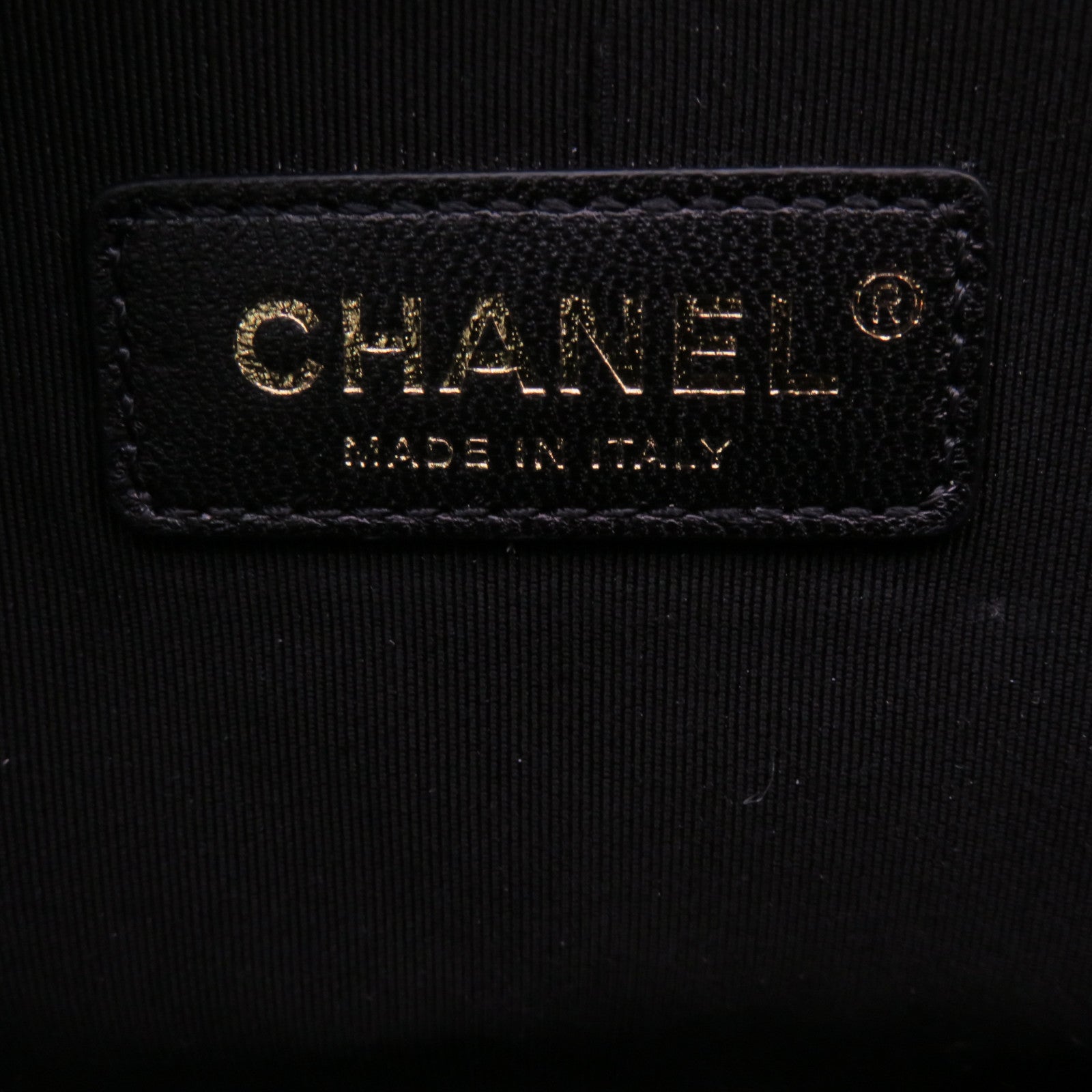 CHANEL Rhombus Sheepskin Leather Boy 25 2Way Shoulder Bag Gold Buckle Chain Belt Shoulder Bag Black