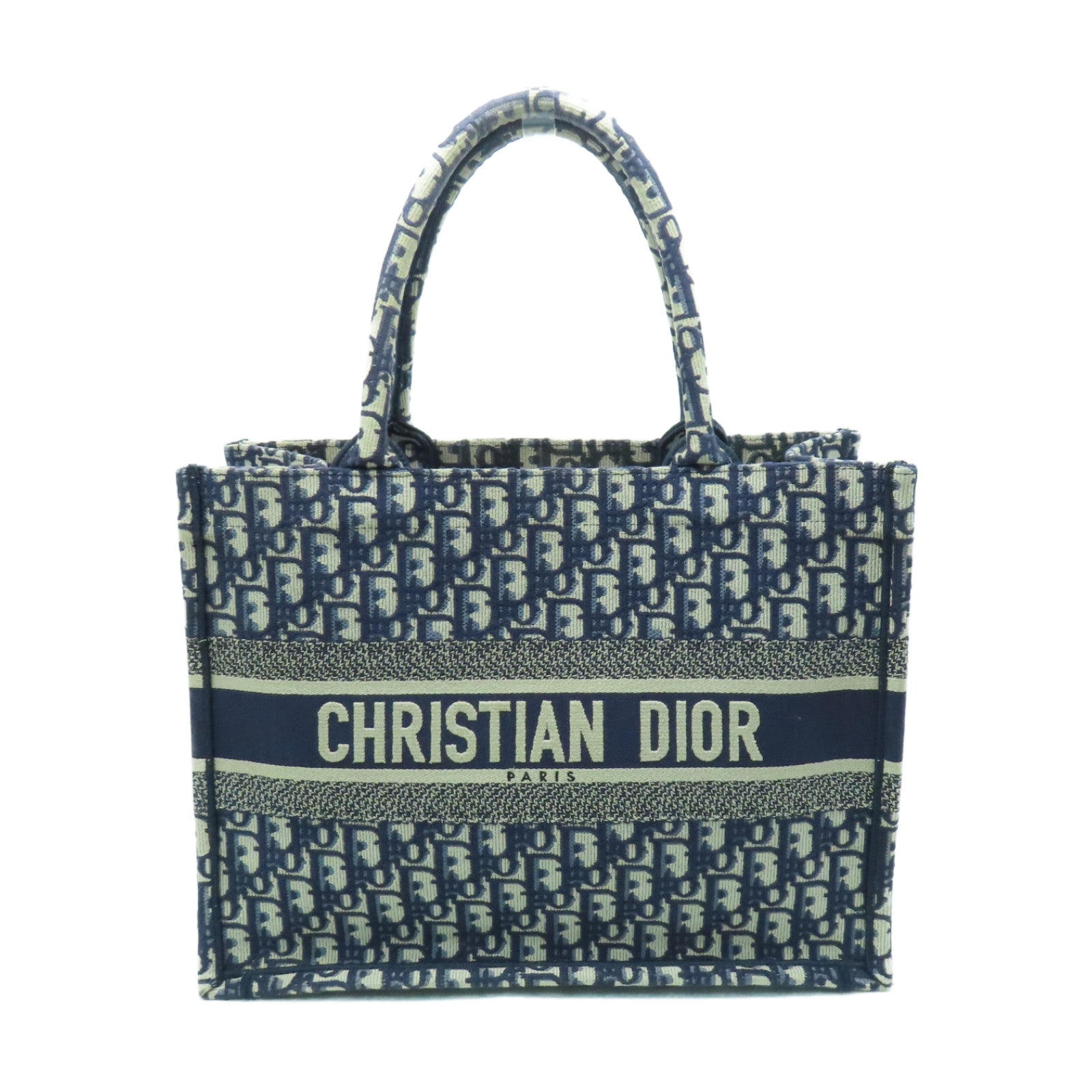 Dior 帆布Book Tote手挽袋/肩背袋藍色
