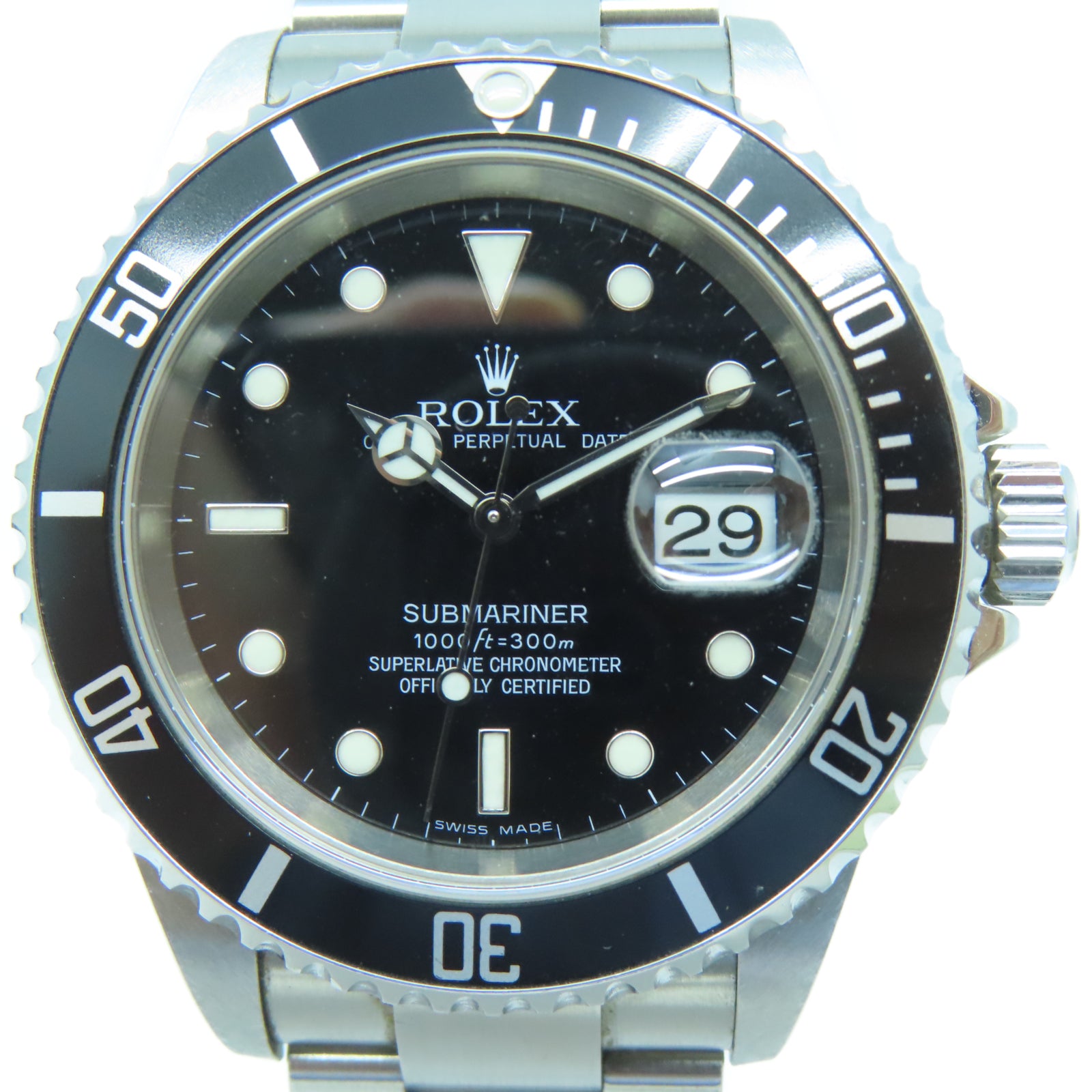 ROLEX Submariner Date不鏽鋼手錶自動機芯黑色