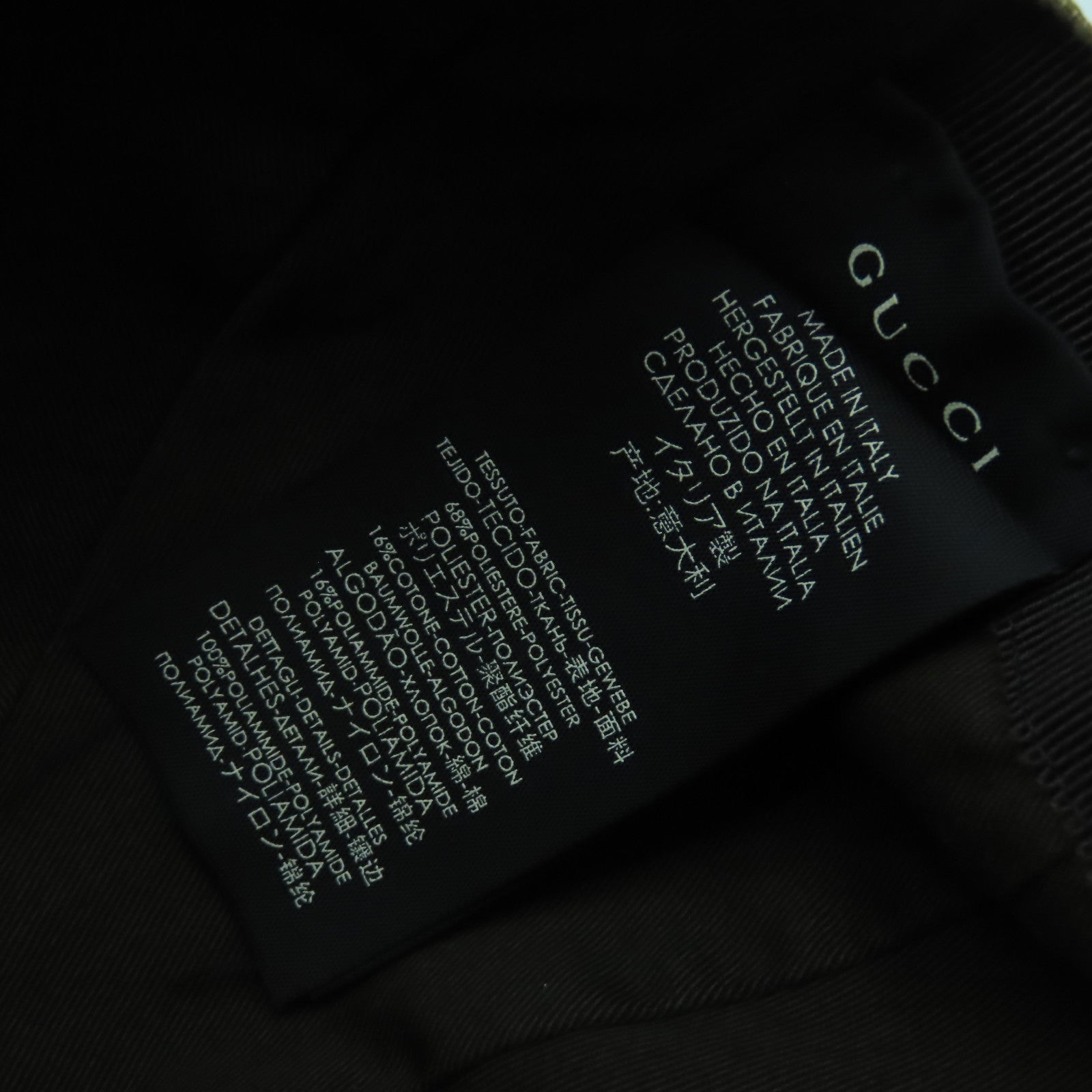 GUCCI GG帆布Cap金扣帽子啡色