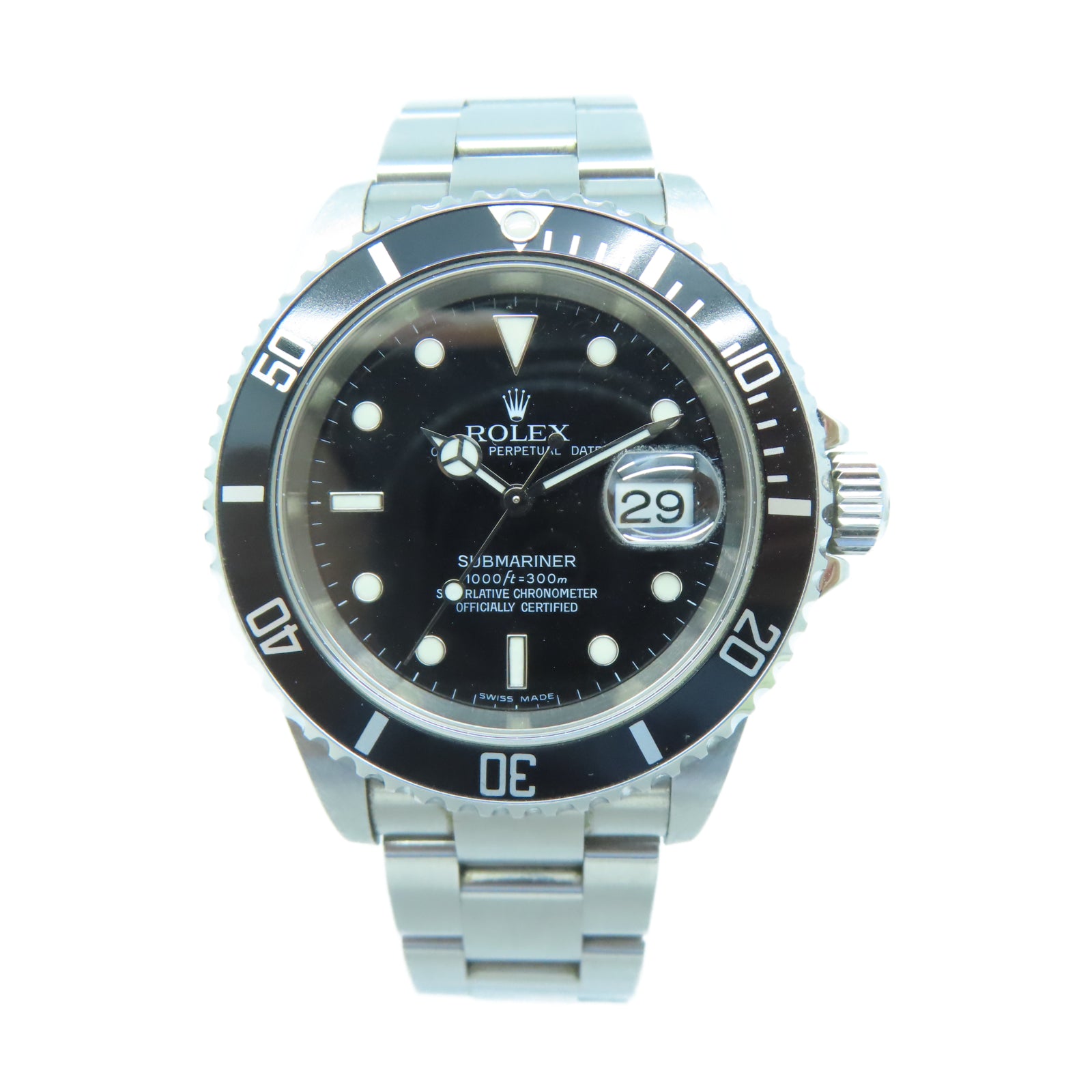 ROLEX Submariner Date不鏽鋼手錶自動機芯黑色