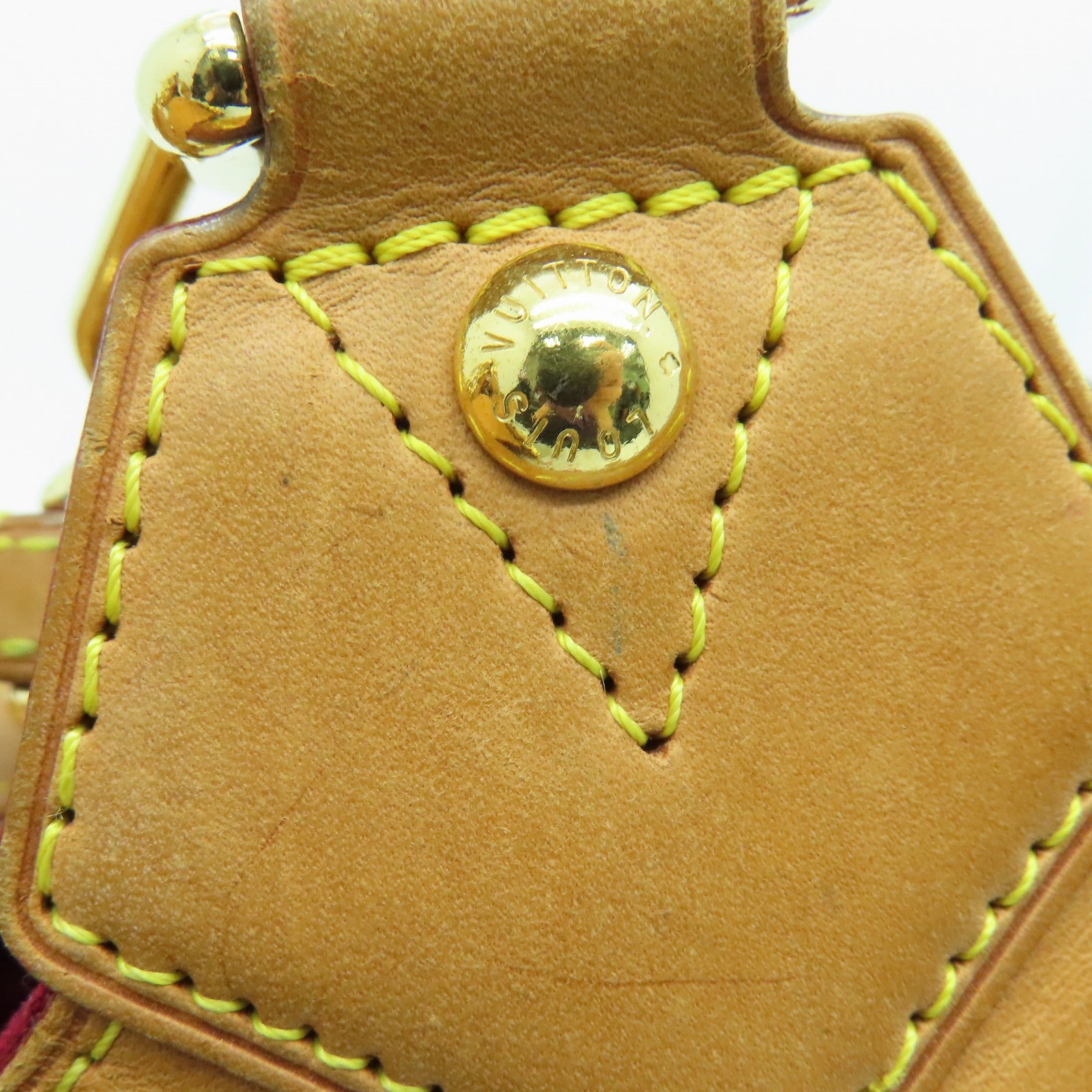 LOUIS VUITTON Monogram Multicolore Ursula金扣肩背袋白色彩色