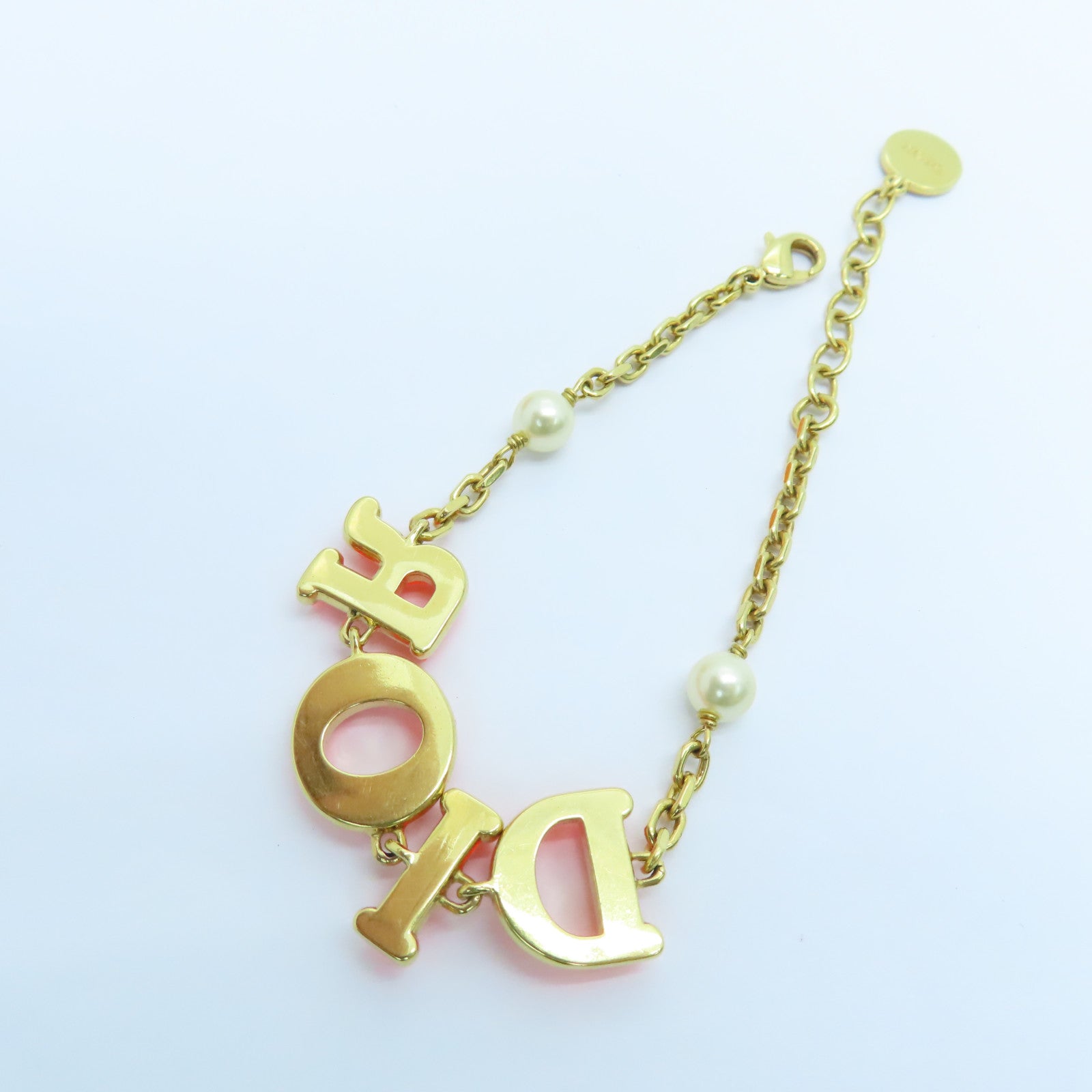 Dior 金屬Evolution Bracelet金扣手錬橙色