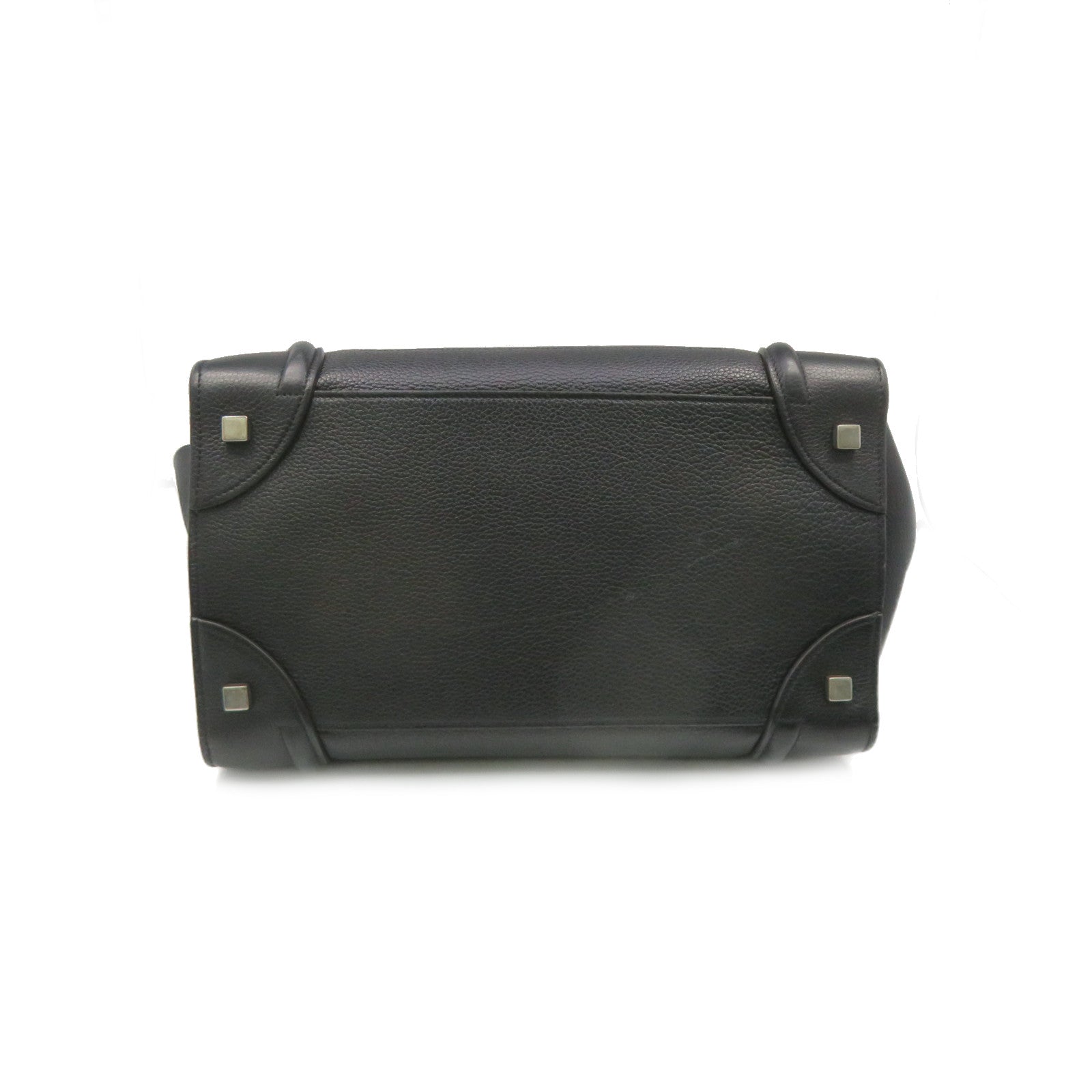 CELINE 牛皮皮革Mini Luggage手挽袋黑色