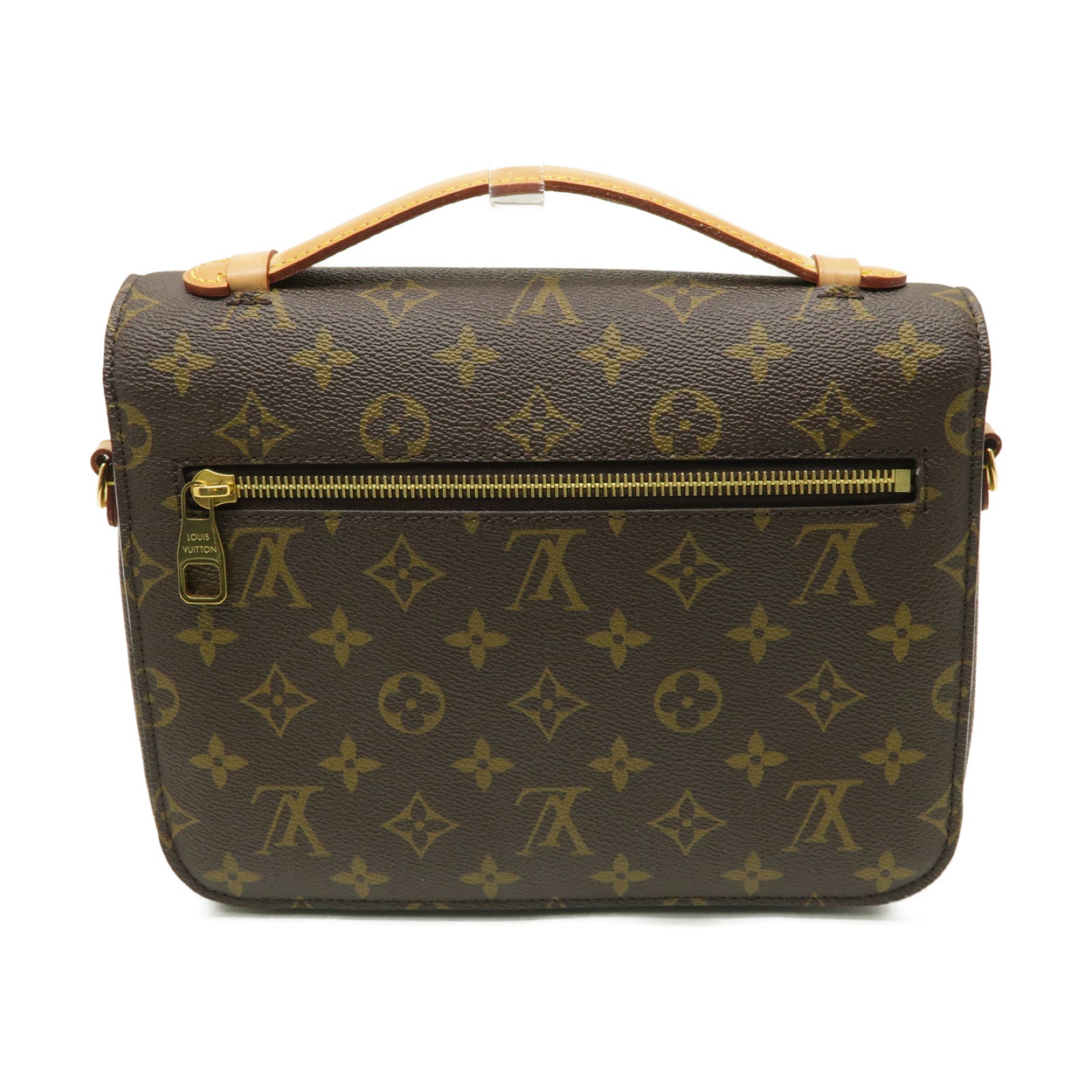 LOUIS VUITTON Monogram Pochette Metis MM金扣手挽肩背兩用袋棕色