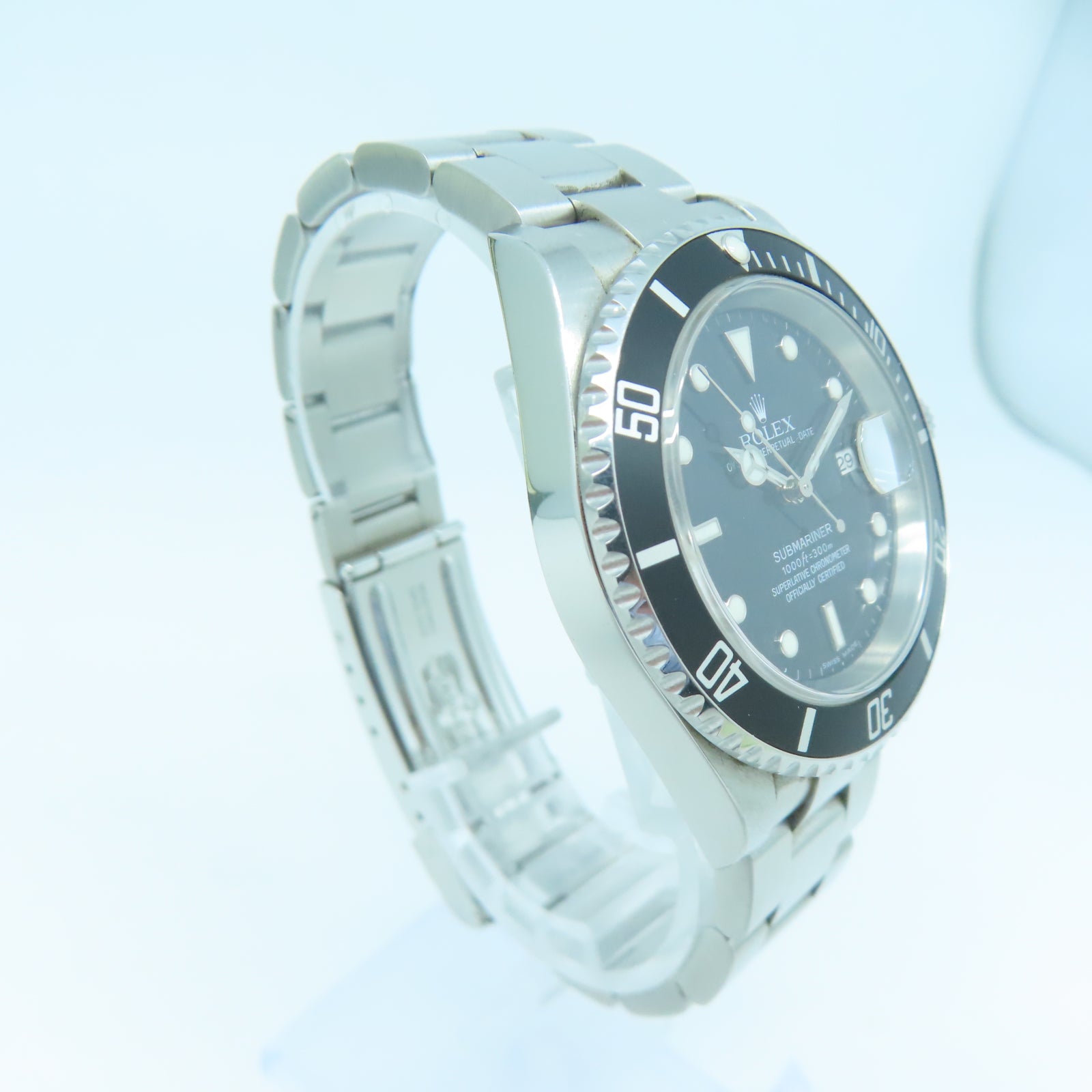 ROLEX Submariner Date不鏽鋼手錶自動機芯黑色