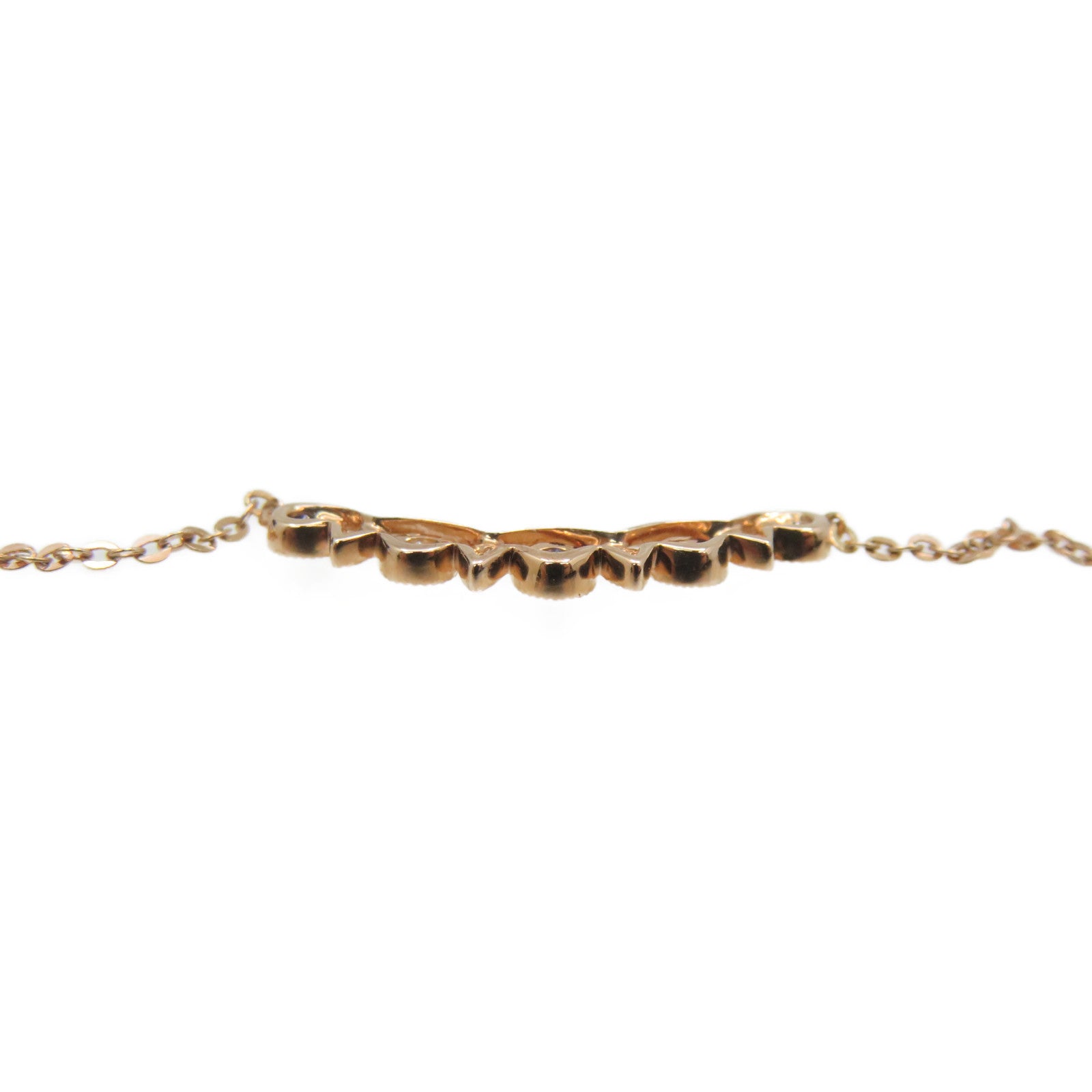 JEWELRY 18K玫瑰金/0.07ct藍寶石/0.04ct鑽石Sapphire Necklace項鏈