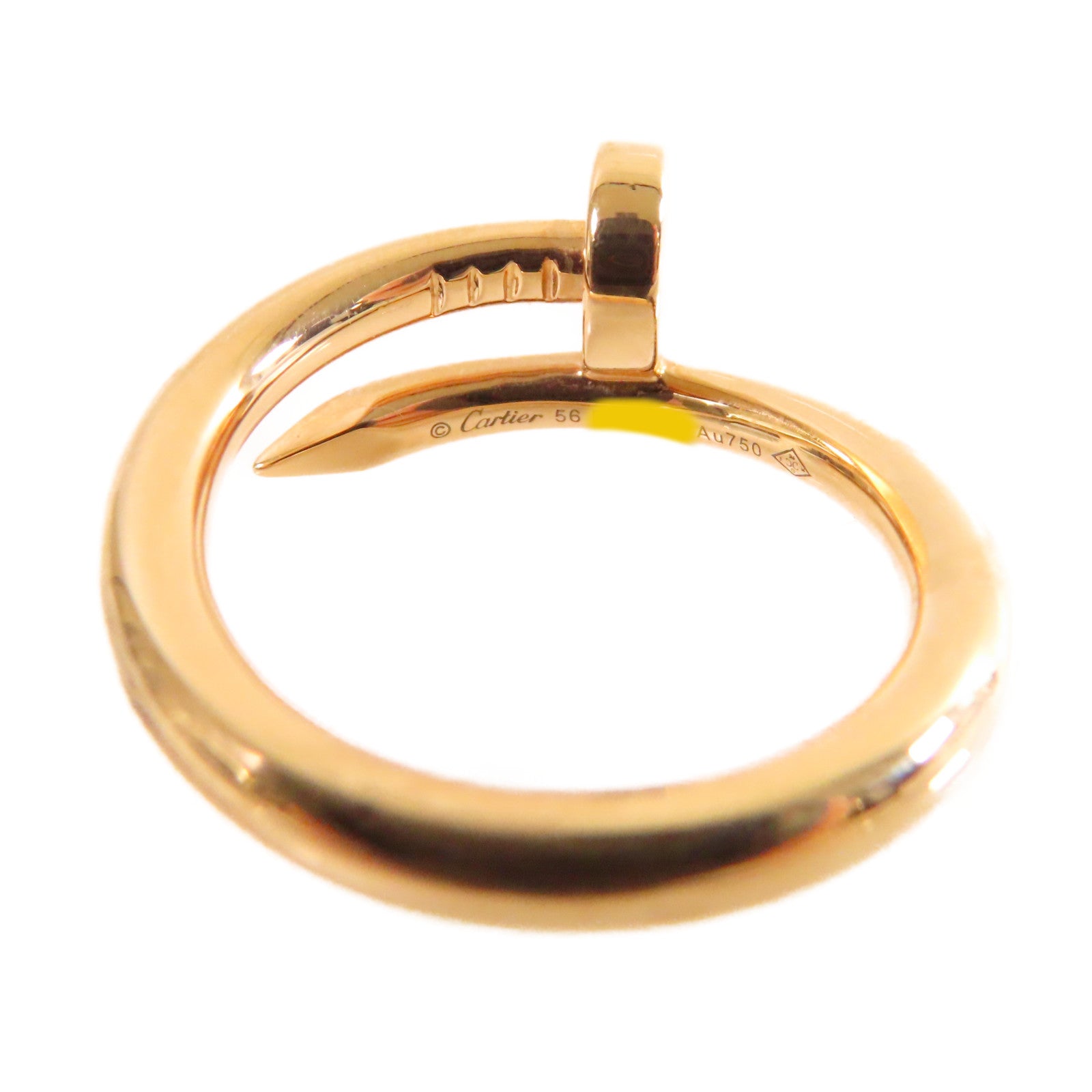 CARTIER 18K玫瑰金Juste Un Clou Ring戒指#56/US#8