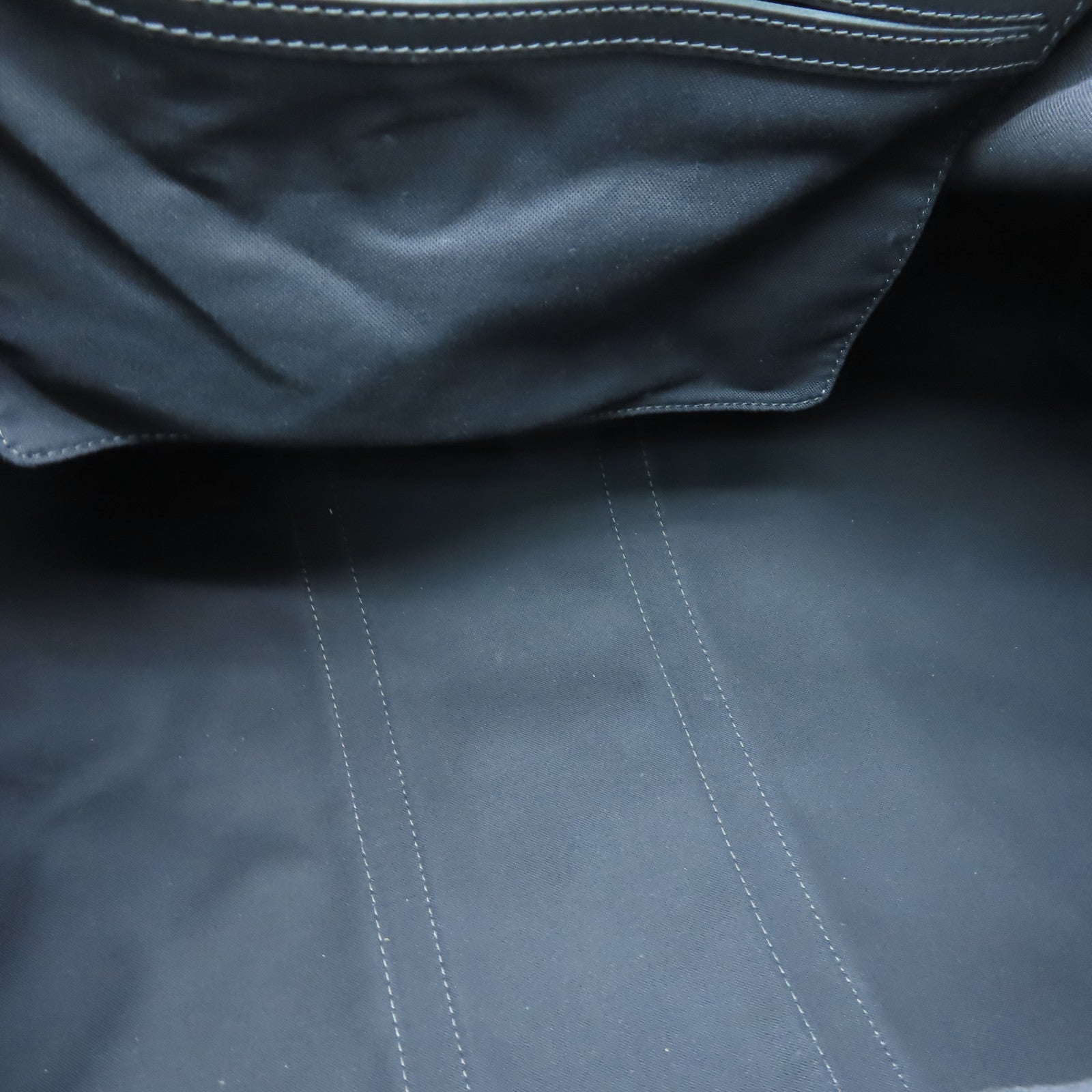 LOUIS VUITTON Damier Keepall 55 Bandoulie金扣手挽肩背兩用袋藍色/黑色