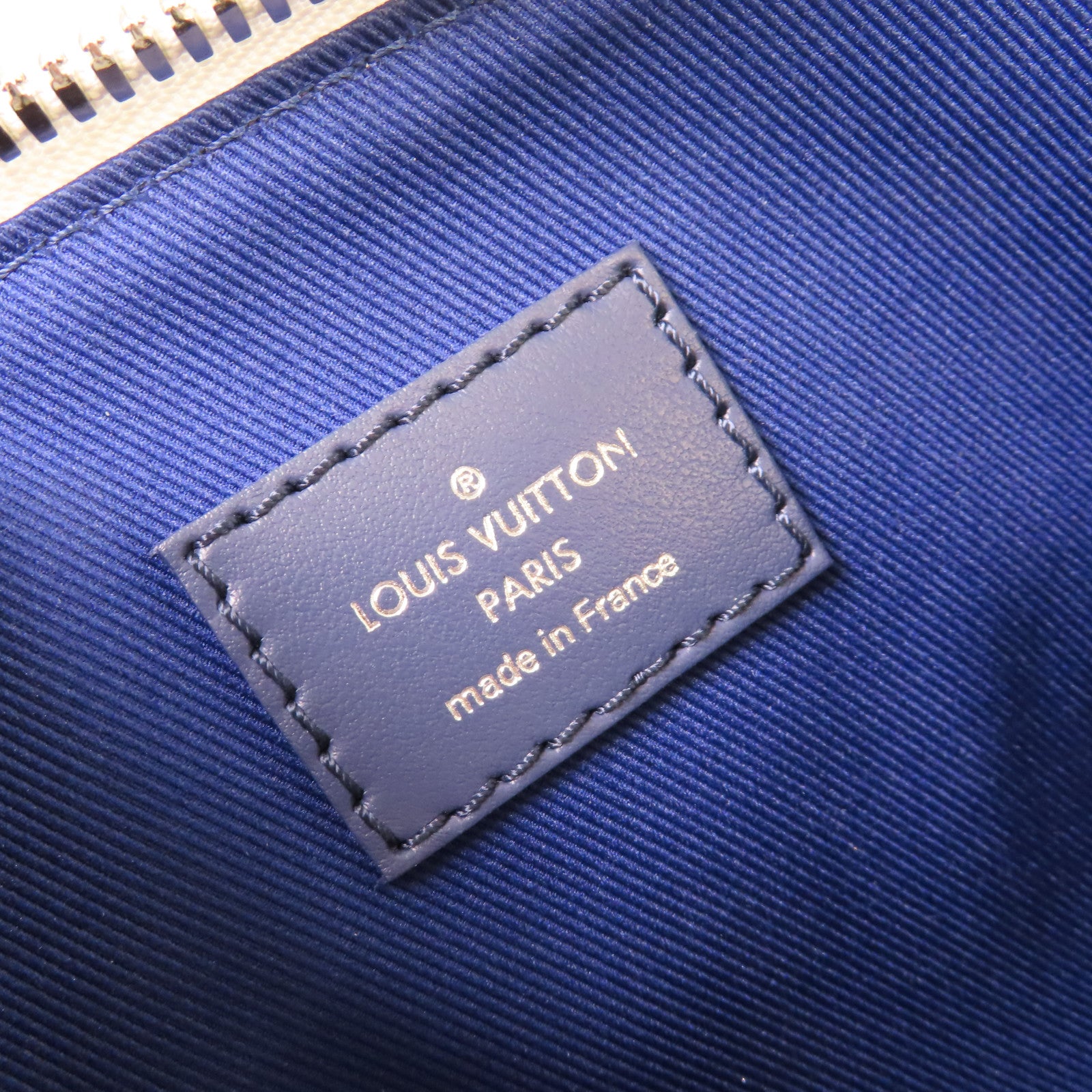 LOUIS VUITTON Monogram Watercolor Keepall XS 2Way Shoulder Bag銀扣手挽肩背兩用袋白色/藍色