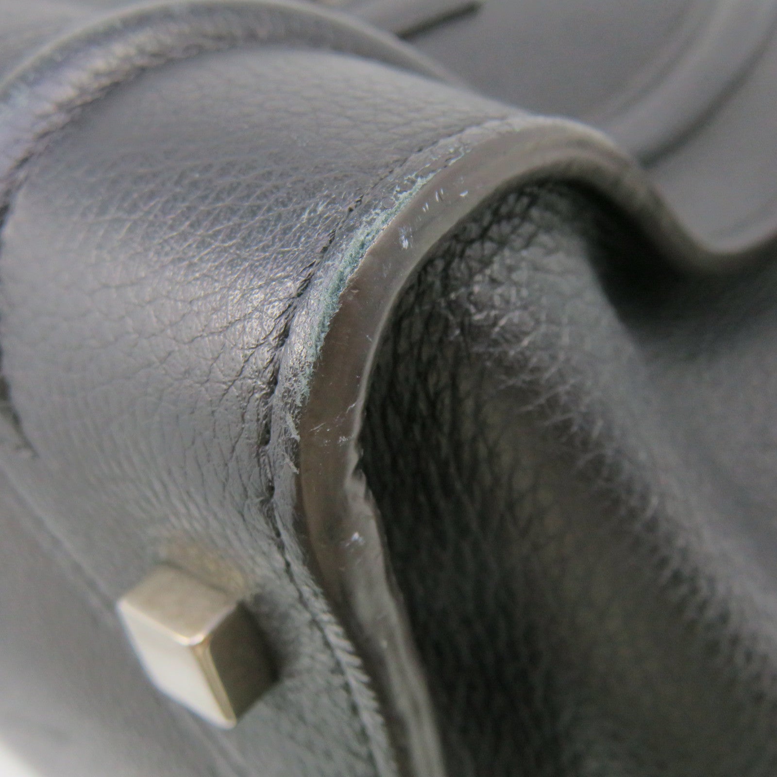 CELINE 牛皮皮革Mini Luggage手挽袋黑色