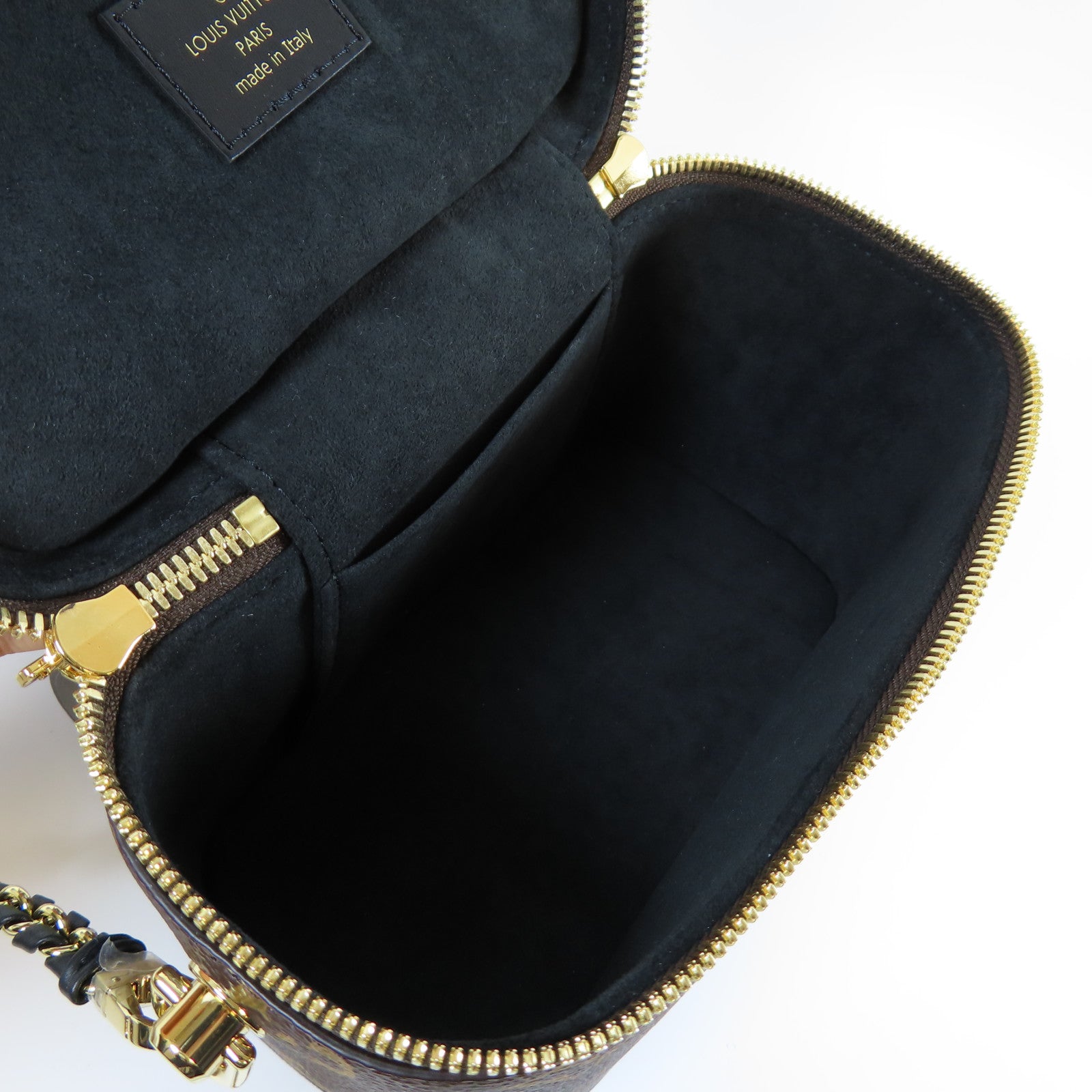 LOUIS VUITTON Monogram Reverse Vanity PM金扣手挽肩背兩用袋啡色