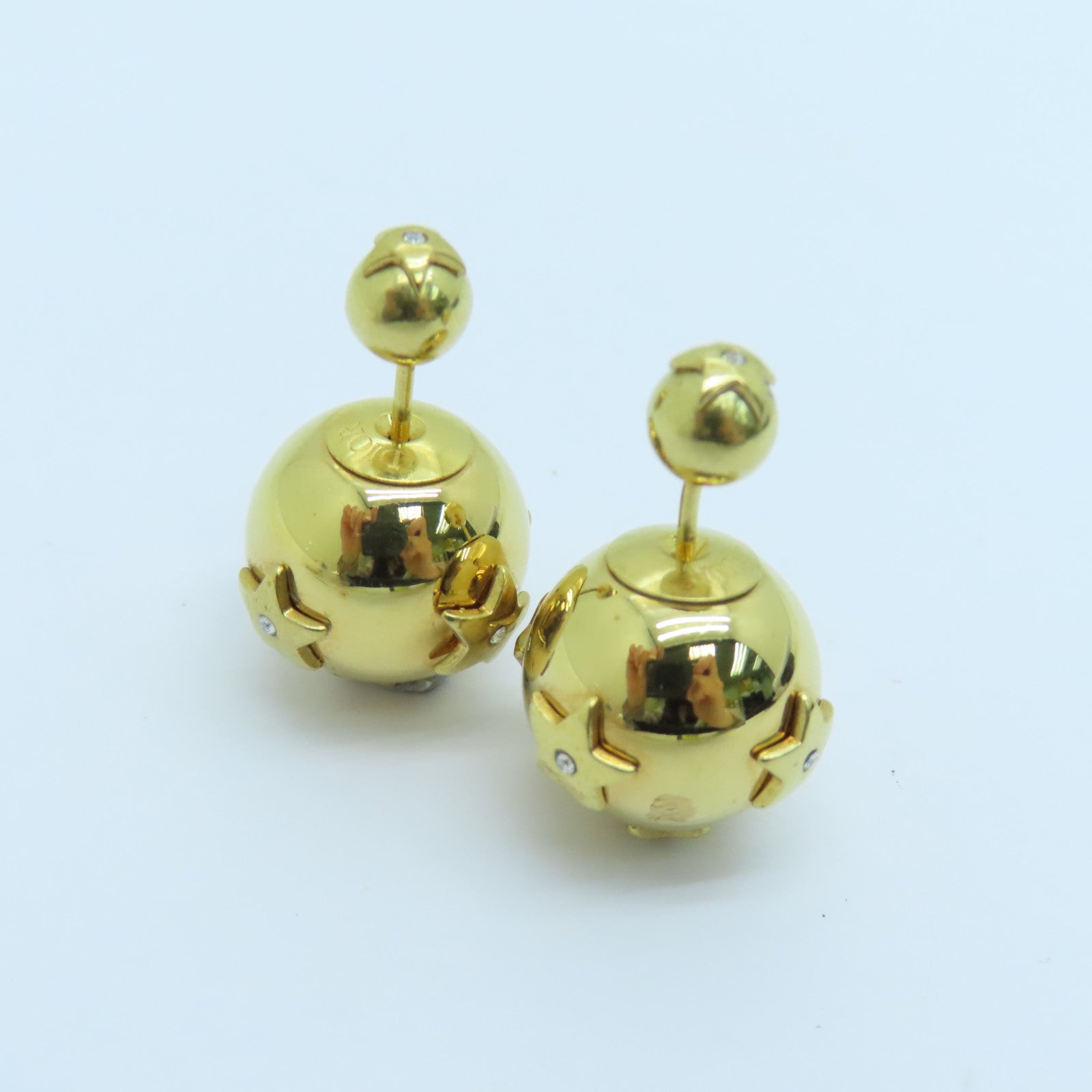 Dior 金屬Tribales Earrings耳環金色