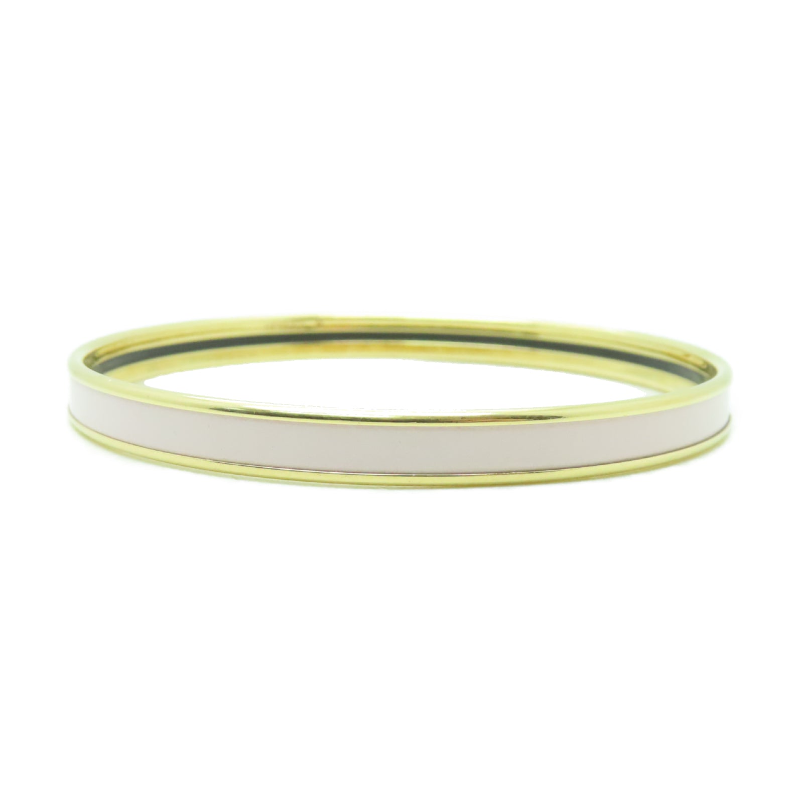 HERMES 金屬Uni Bangle手鐲粉紅色/金色