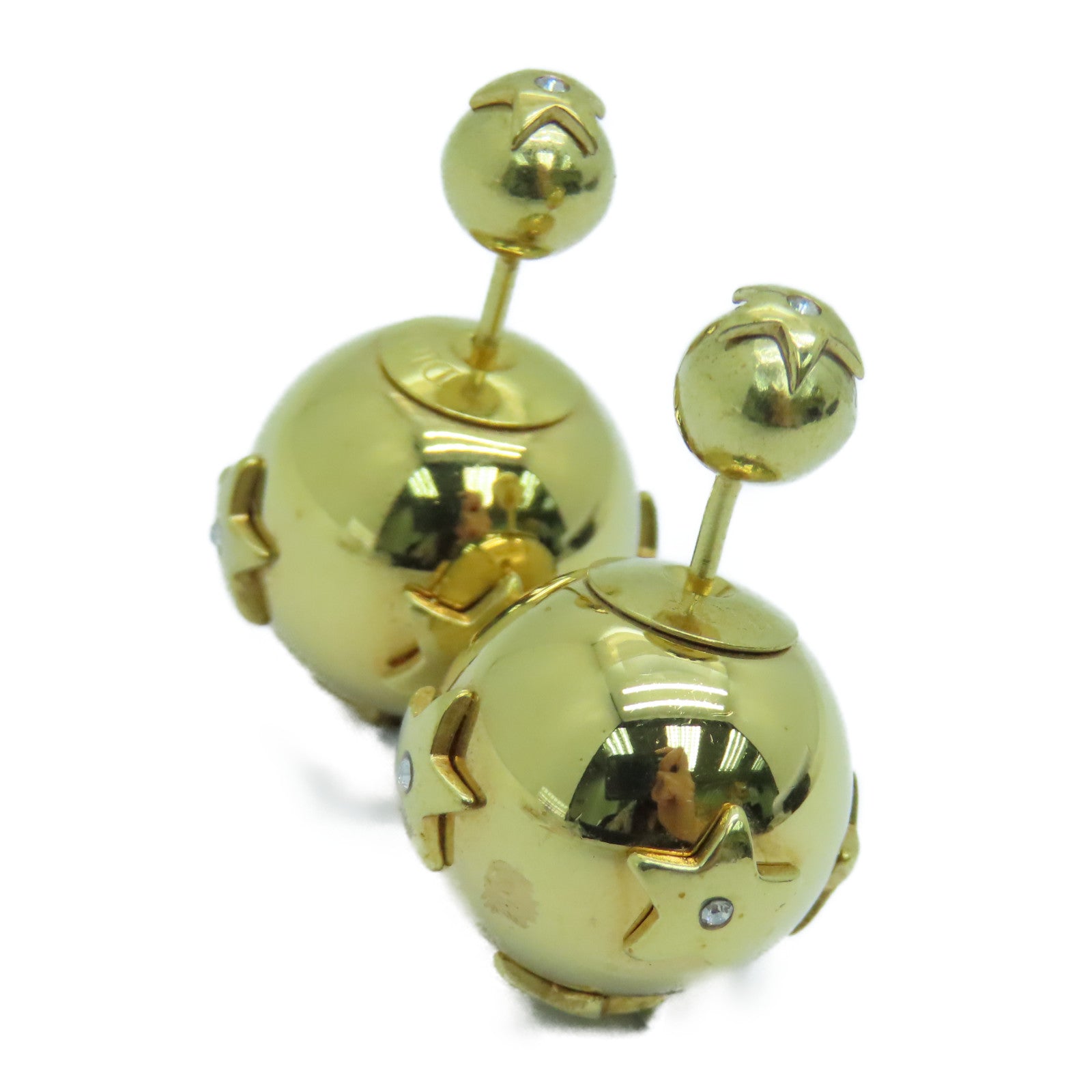 Dior 金屬Tribales Earrings耳環金色