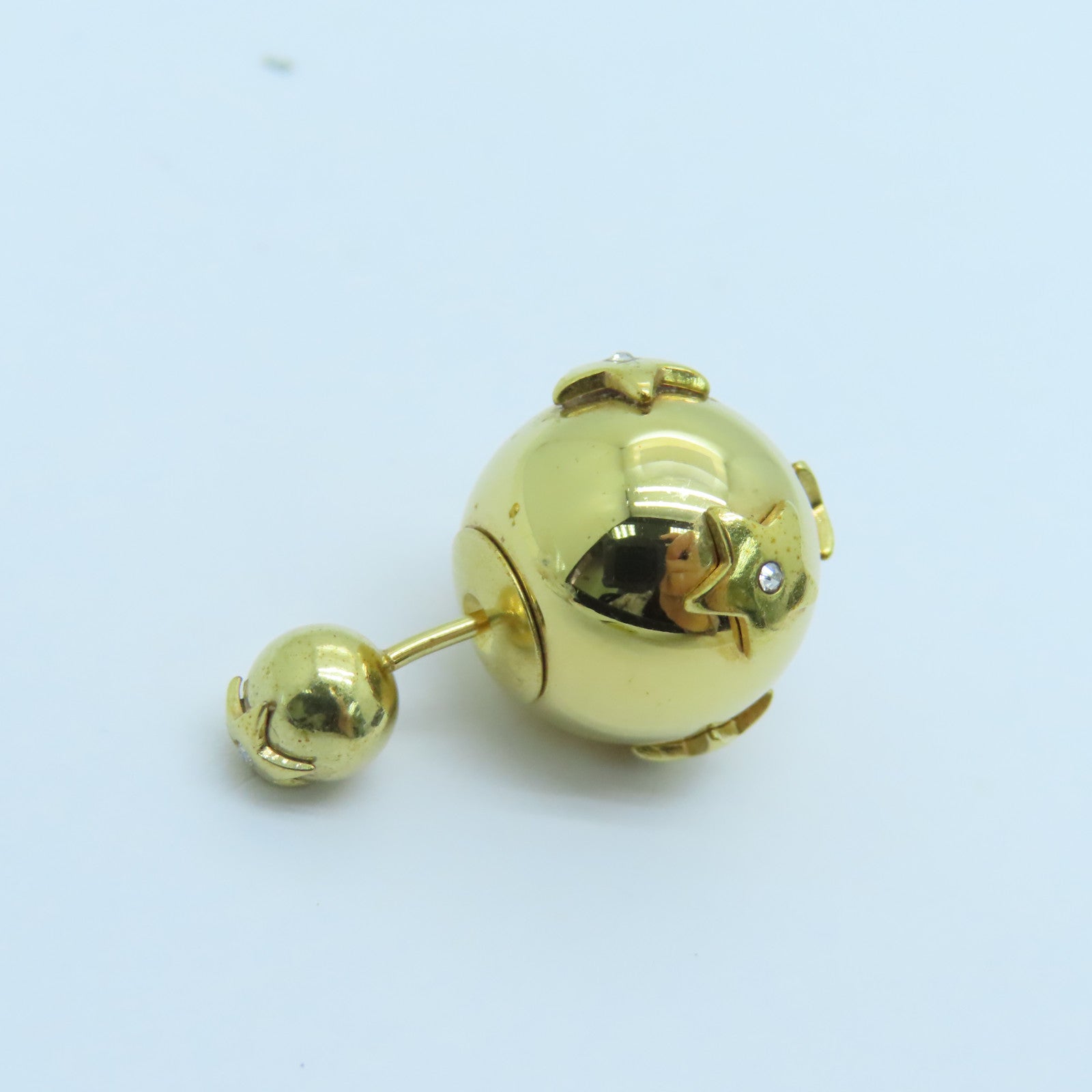 Dior 金屬Tribales Earrings耳環金色