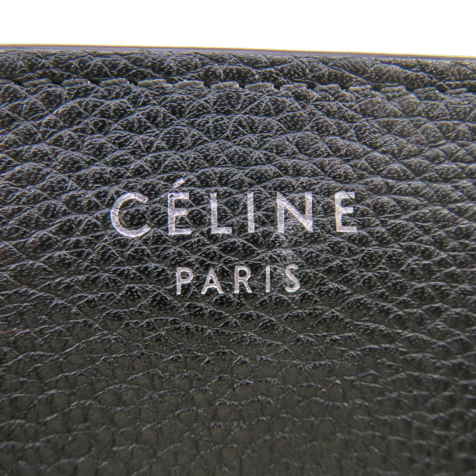 CELINE 牛皮皮革Mini Luggage手挽袋黑色