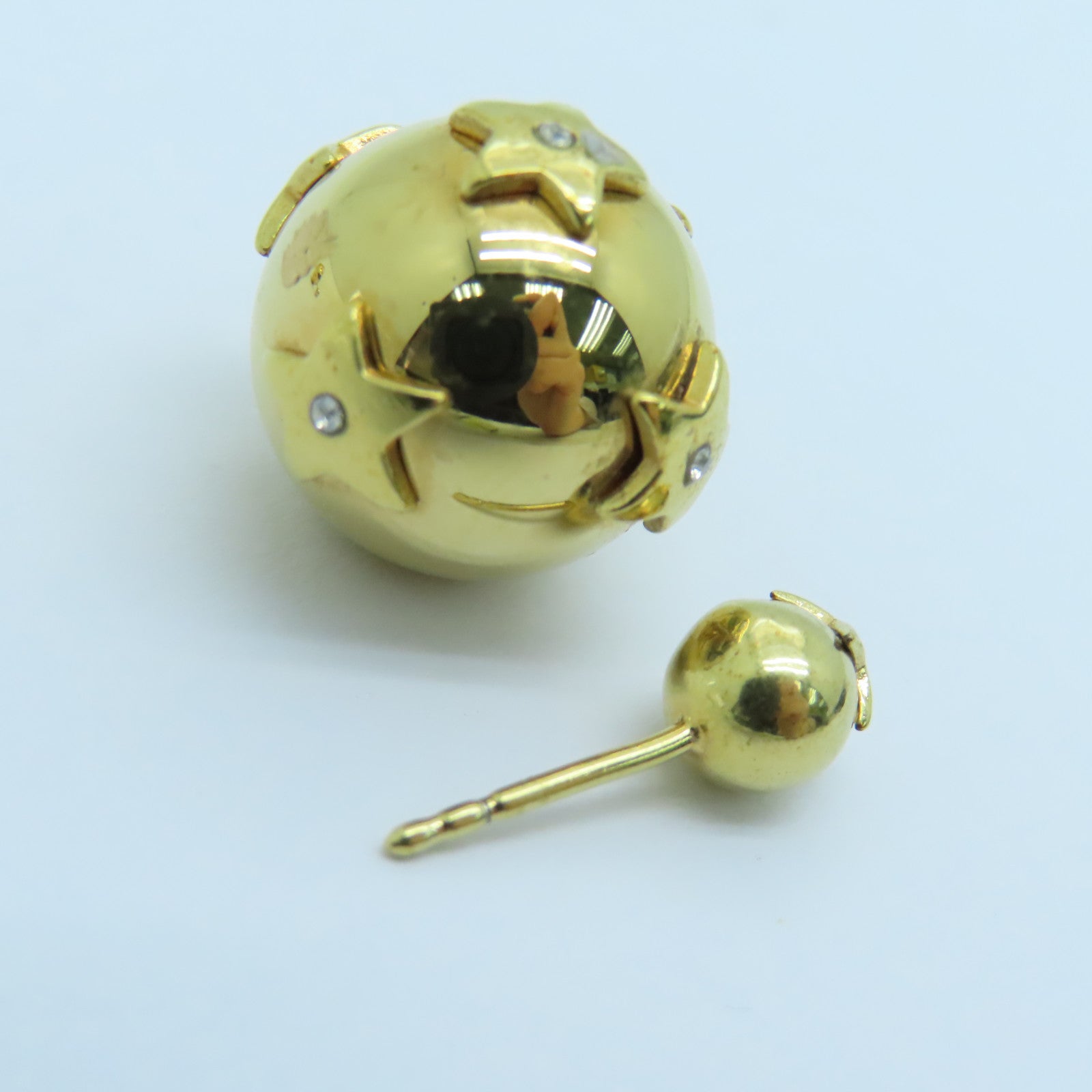Dior 金屬Tribales Earrings耳環金色