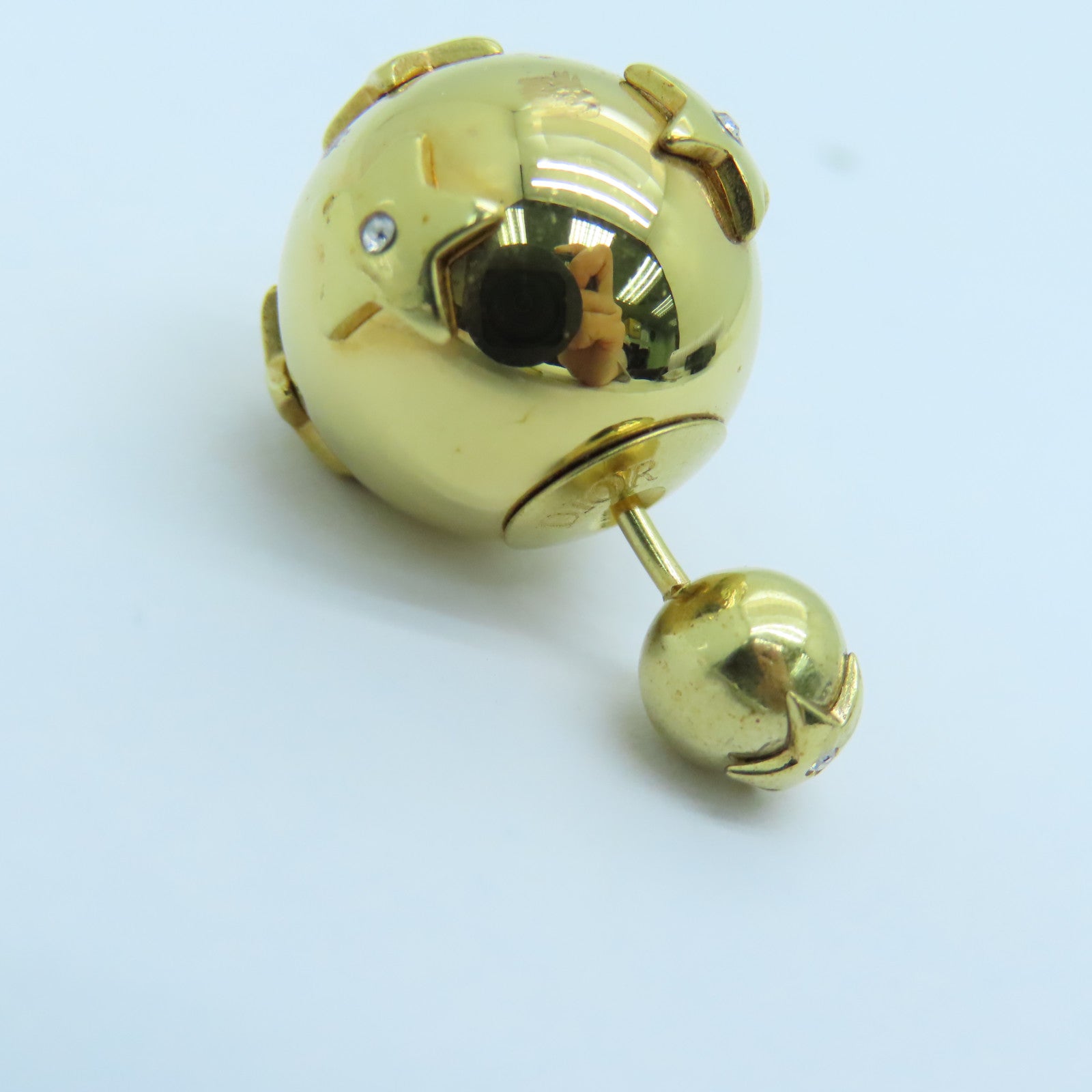 Dior 金屬Tribales Earrings耳環金色