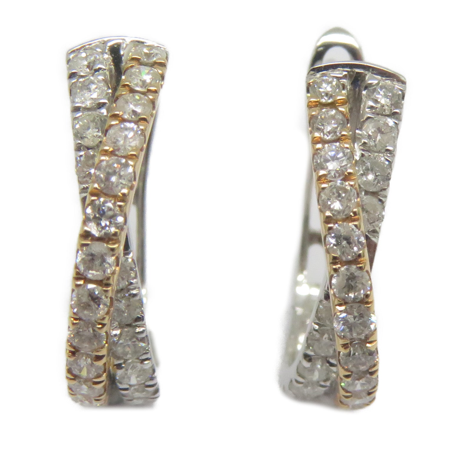 JEWELRY 18K白金/玫瑰金Diamond Earrings 0.576ct鑽石耳環