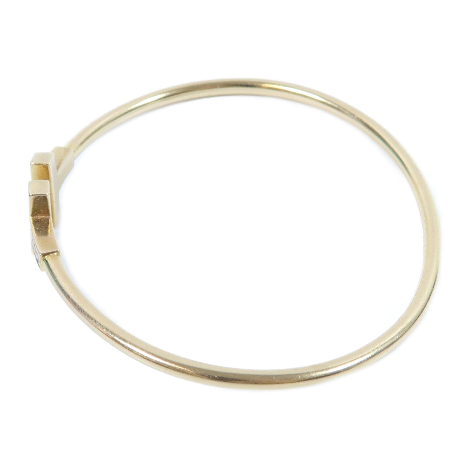 TIFFANY＆CO 18K黃金Diamond Wire Bracelet鑽石手鐲