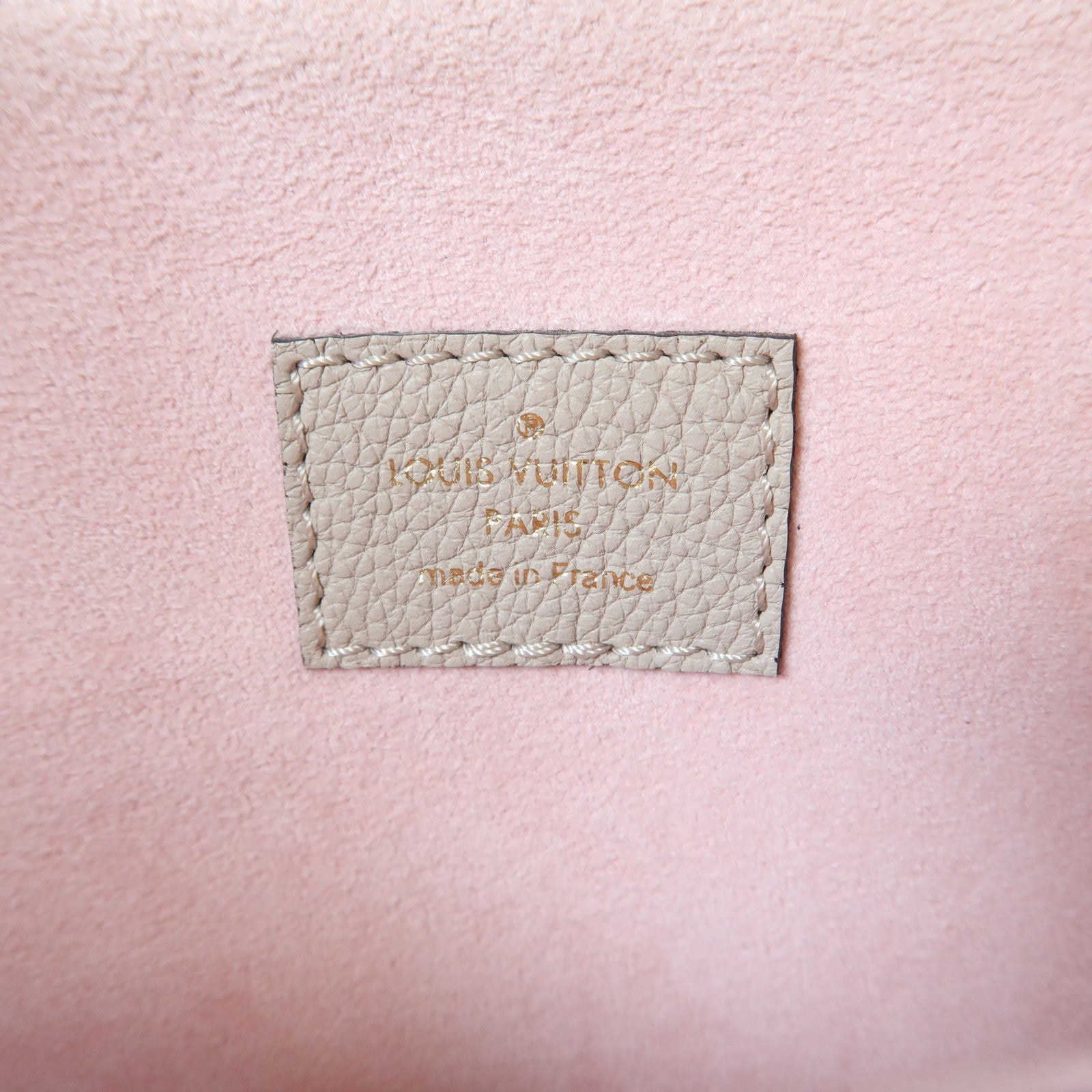 LOUIS VUITTON 牛皮皮革Lockme Shopper Bag金扣肩背袋粉紅色