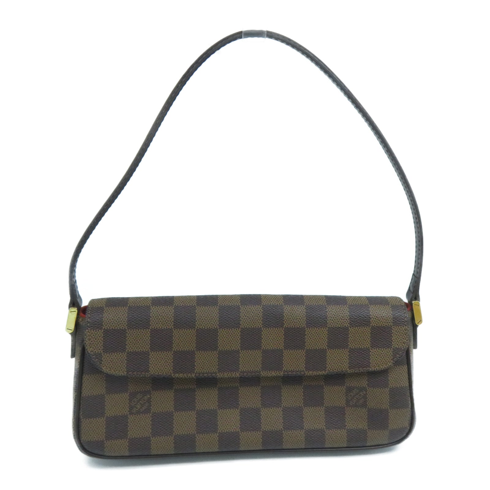 LOUIS VUITTON Damier Recoleta金扣肩背袋啡色