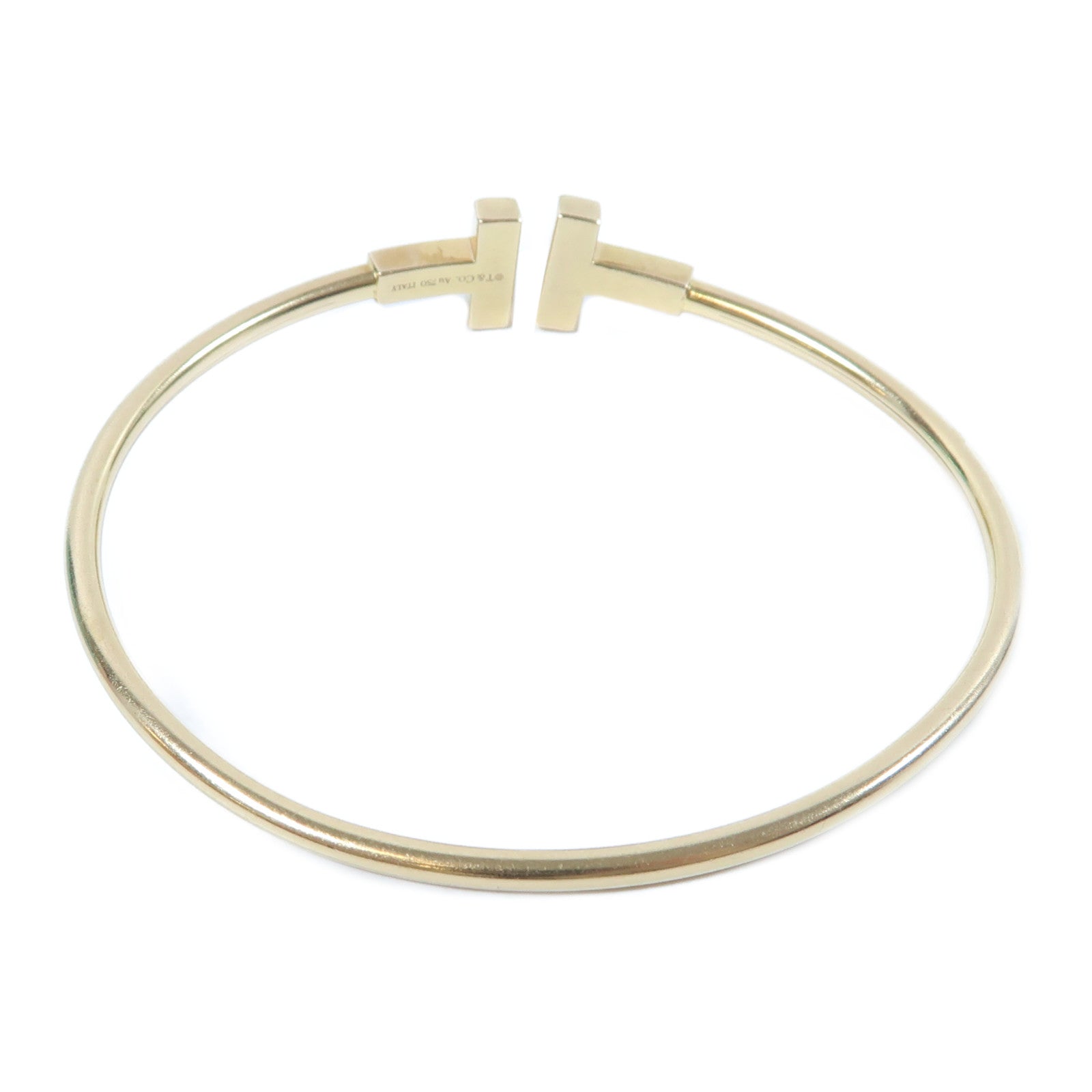 TIFFANY＆CO 18K黃金Diamond Wire Bracelet鑽石手鐲