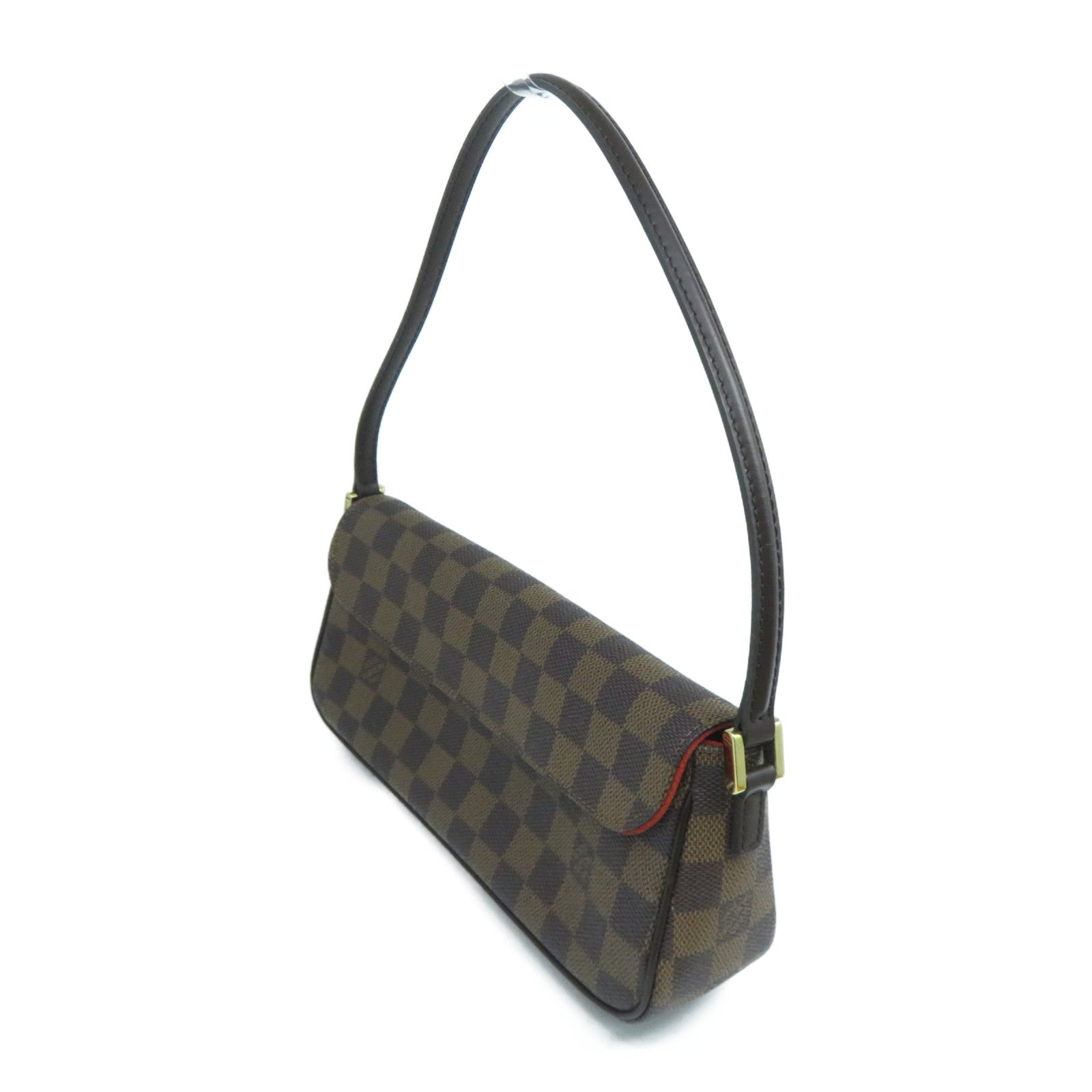 LOUIS VUITTON Damier Recoleta金扣肩背袋啡色