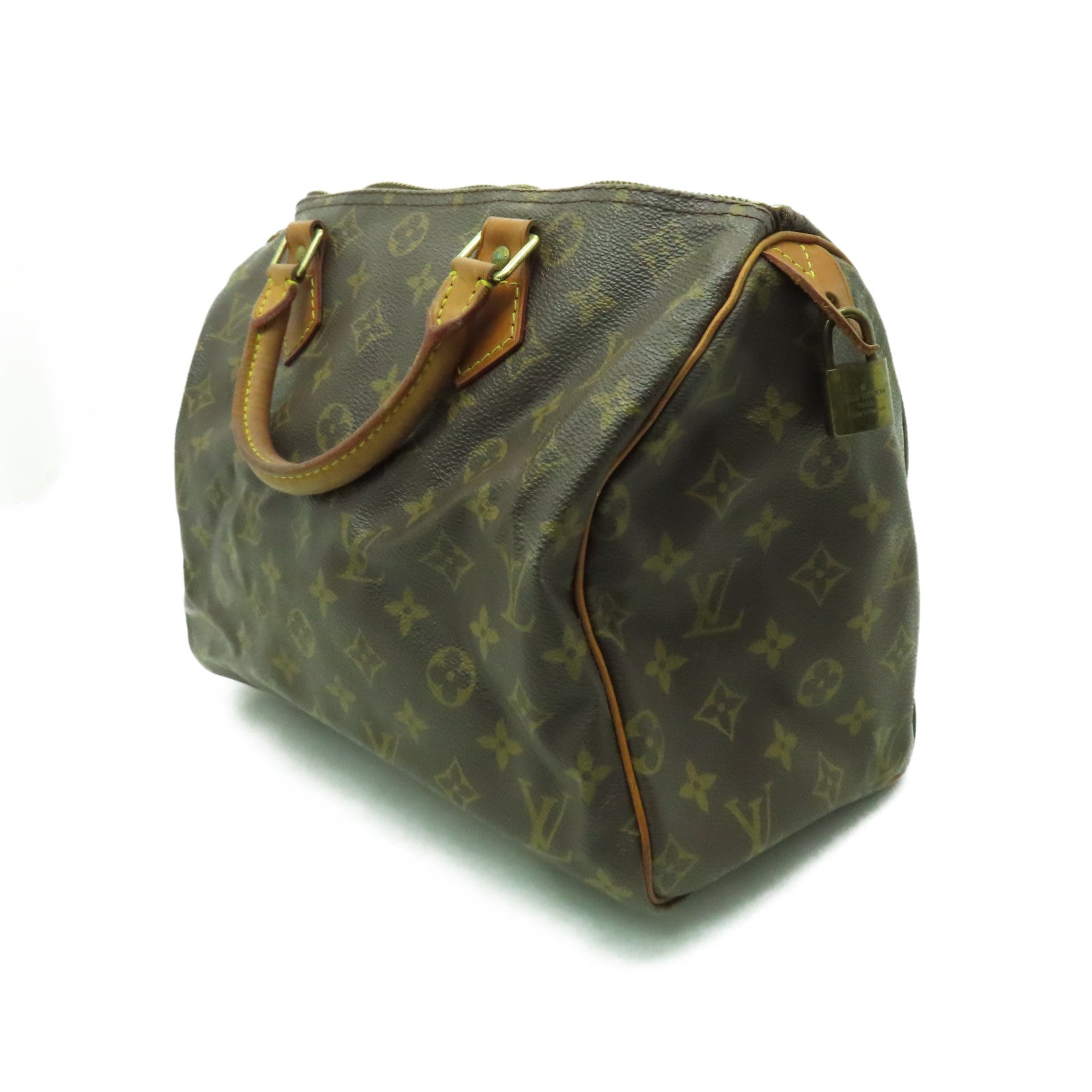 LOUIS VUITTON 【激減優惠】Monogram Speedy 30金扣手挽袋啡色