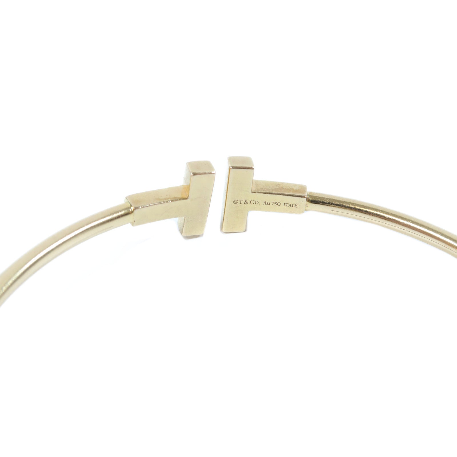 TIFFANY＆CO 18K黃金Diamond Wire Bracelet鑽石手鐲