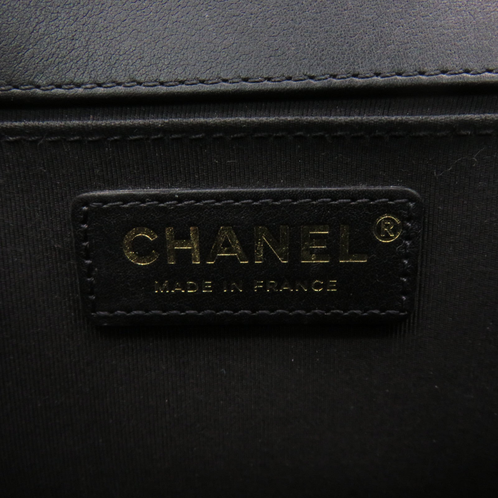 CHANEL Rhombus Sheepskin Leather Boy 25 2Way Shoulder Bag Gold Buckle Chain Belt Handle Shoulder Bag Black