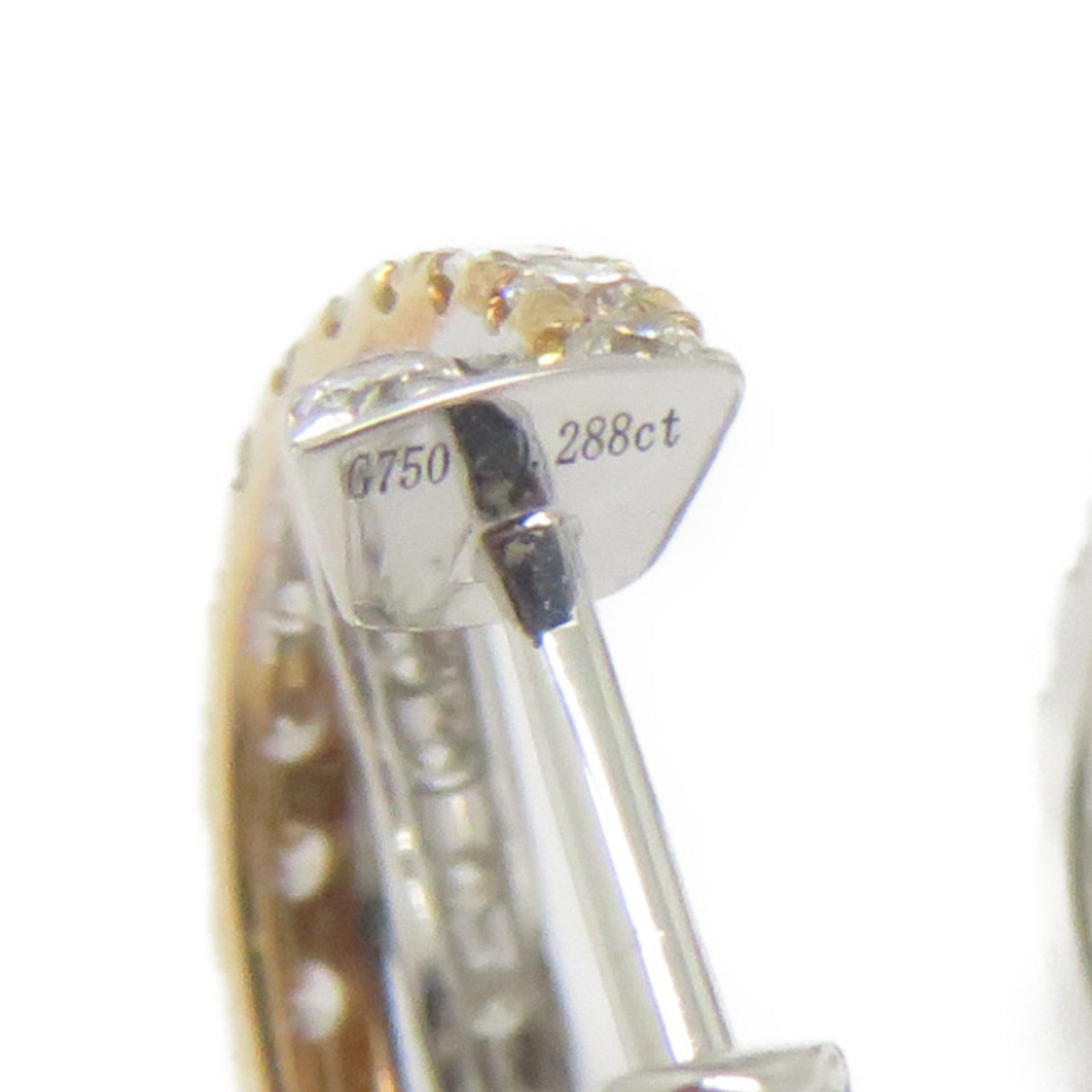 JEWELRY 18K白金/玫瑰金Diamond Earrings 0.576ct鑽石耳環