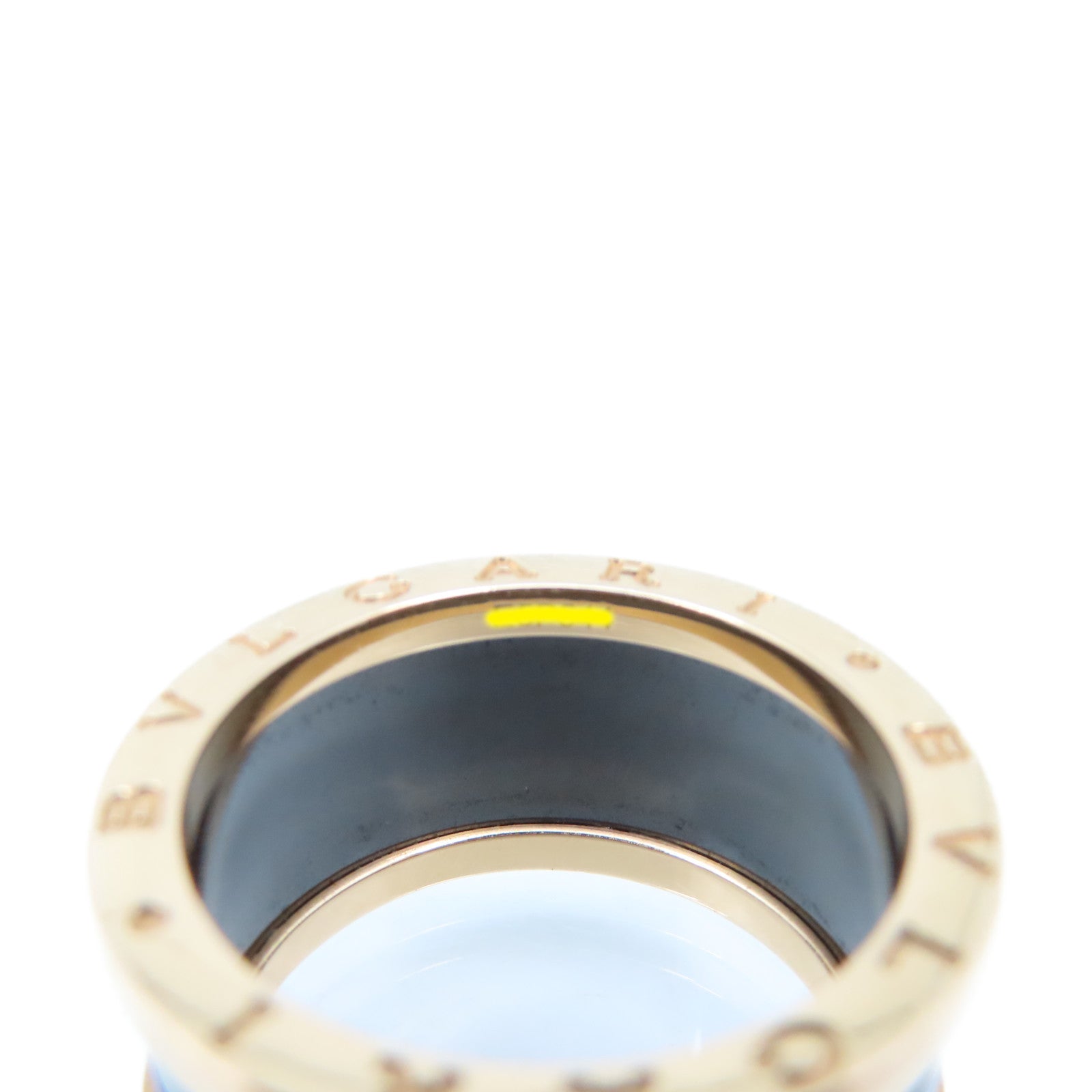 BVLGARI 【激減優惠】18K黃金/陶瓷B Zero Ring戒指#58