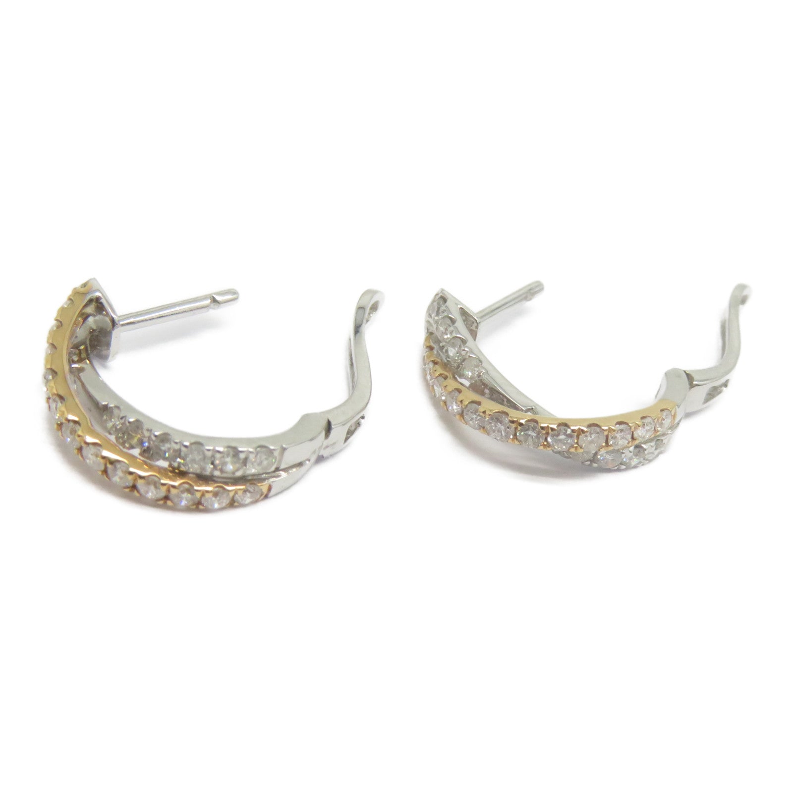 JEWELRY 18K白金/玫瑰金Diamond Earrings 0.576ct鑽石耳環