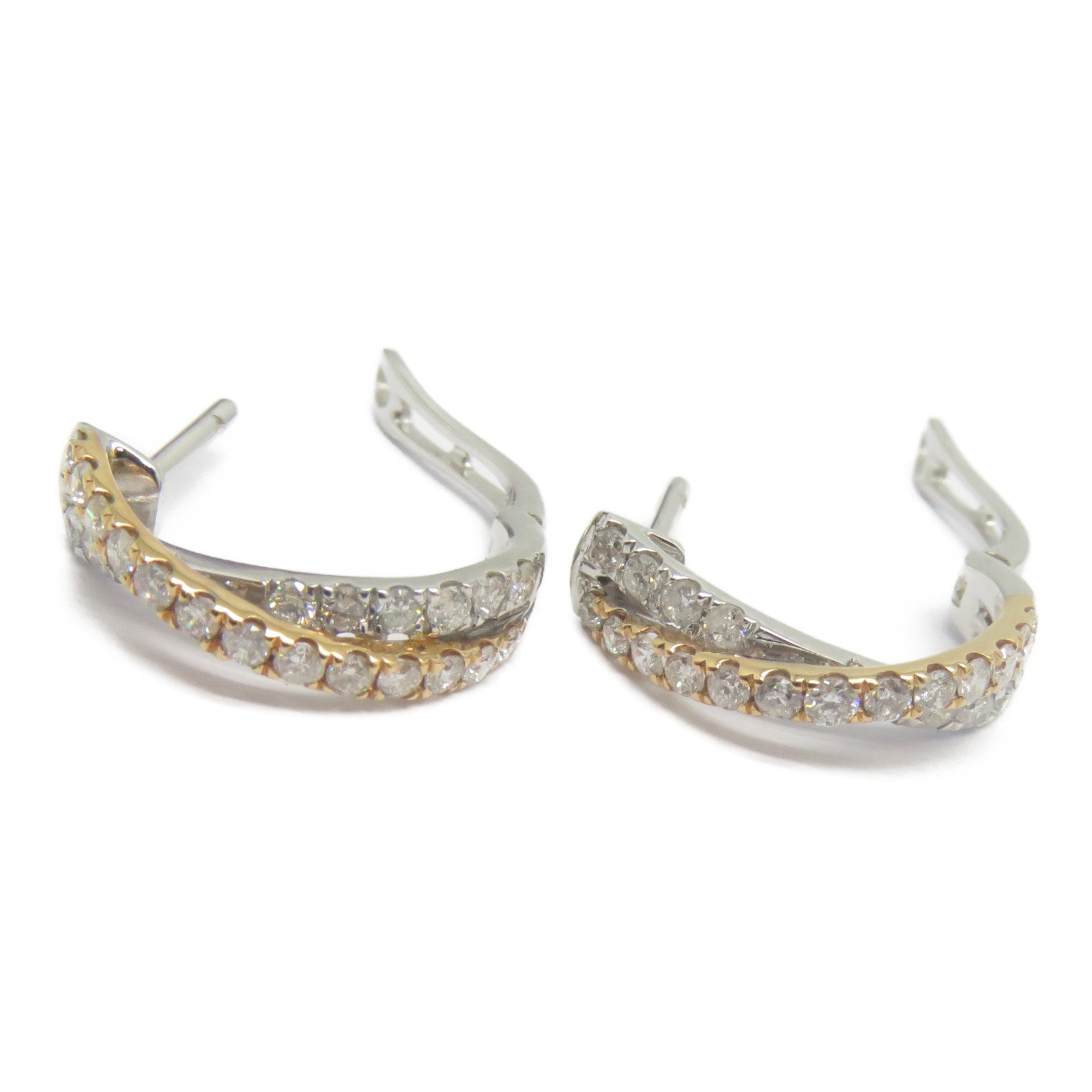 JEWELRY 18K白金/玫瑰金Diamond Earrings 0.576ct鑽石耳環