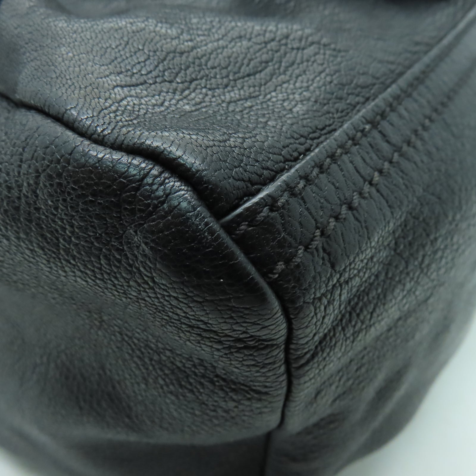 GIVENCHY 皮革Pandora Bag銀扣手挽肩背兩用袋黑色