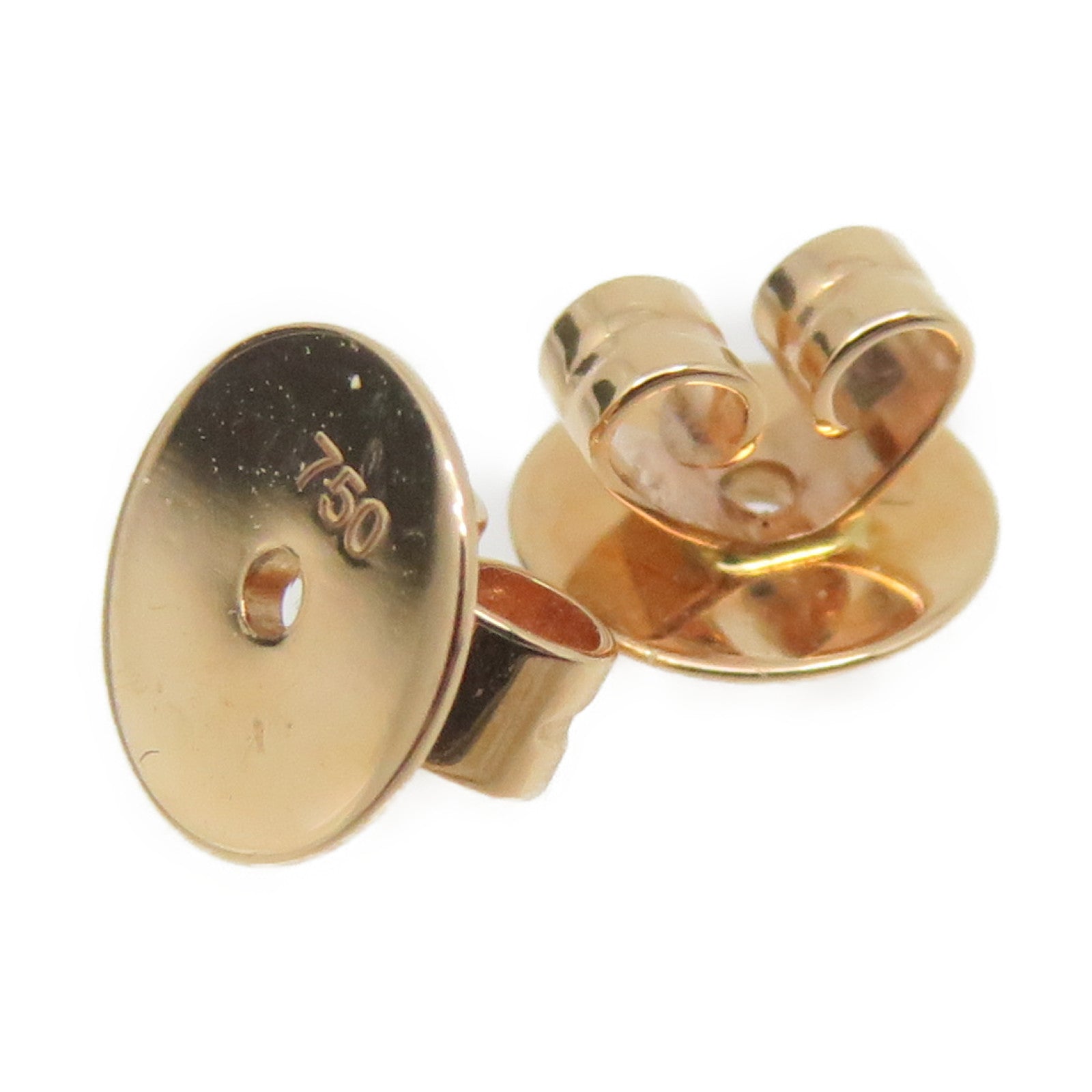 JEWELRY 18K玫瑰金/0.03ct蓝宝石/0.04ct钻石Sapphire Earrings耳环