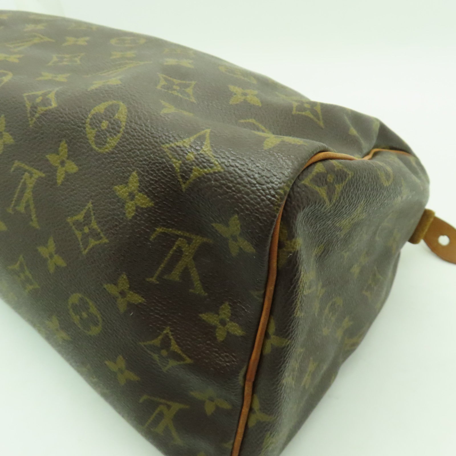 LOUIS VUITTON 【激減優惠】Monogram Speedy 30金扣手挽袋啡色