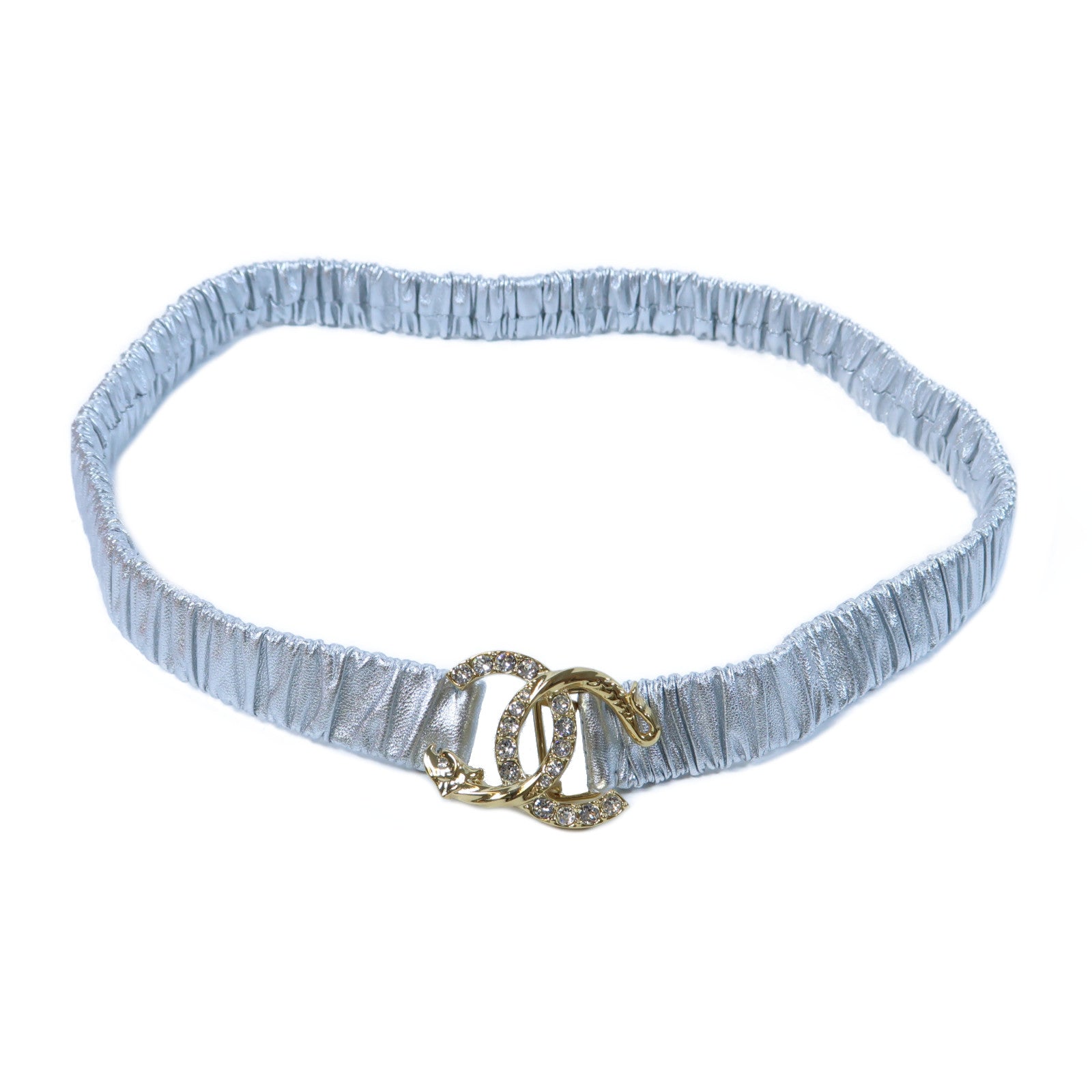 CHANEL 羊皮皮革Belt金扣皮帶