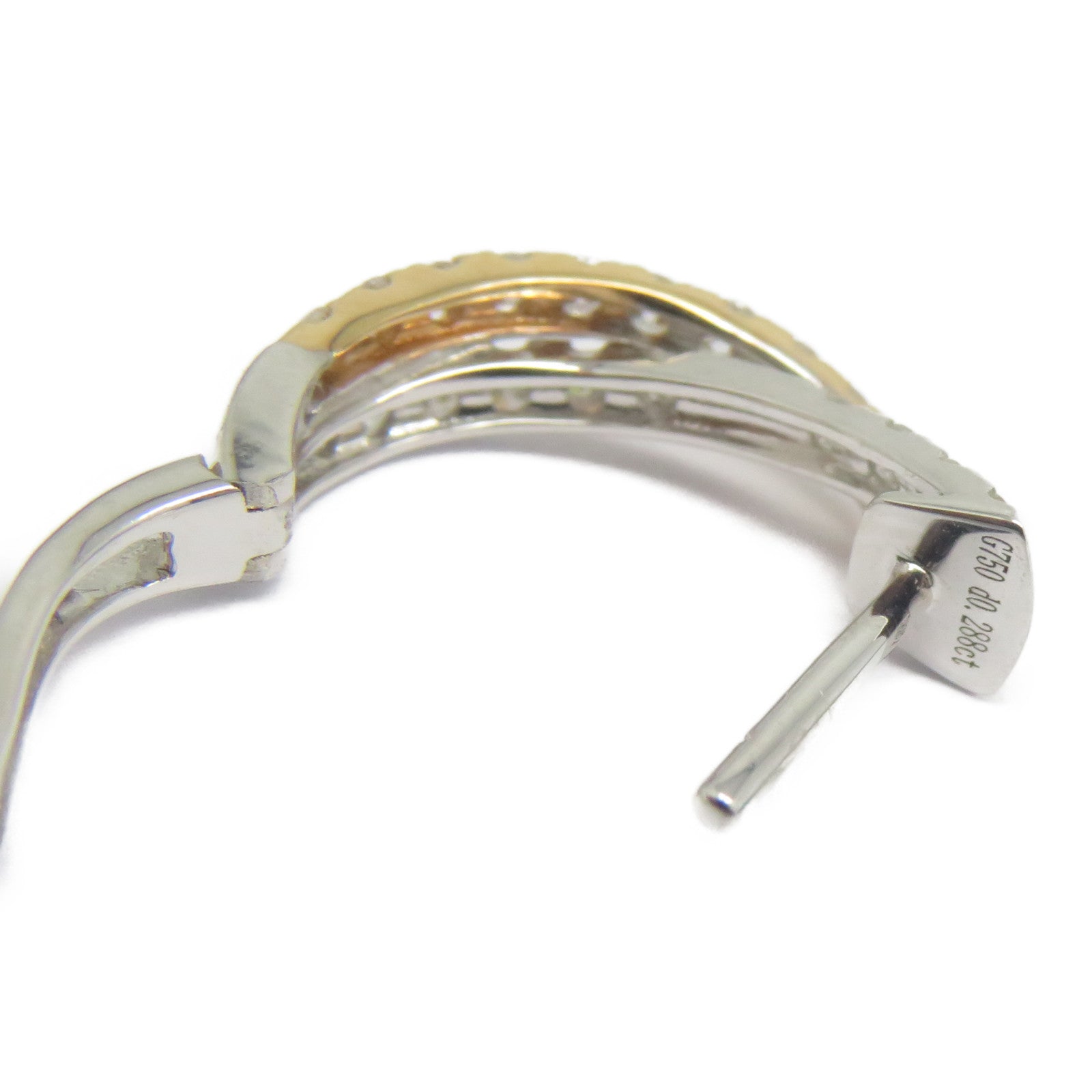 JEWELRY 18K白金/玫瑰金Diamond Earrings 0.576ct鑽石耳環