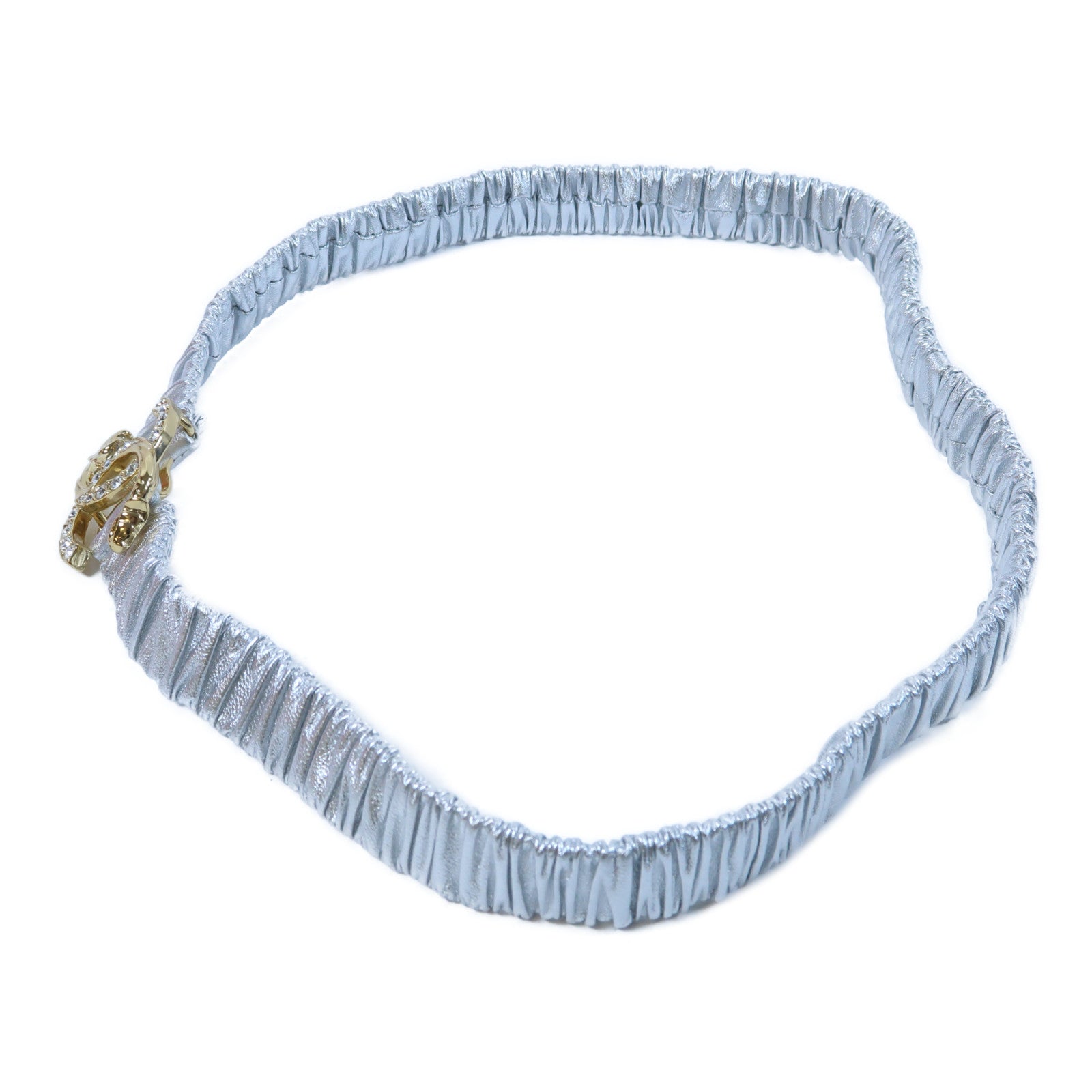 CHANEL 羊皮皮革Belt金扣皮帶