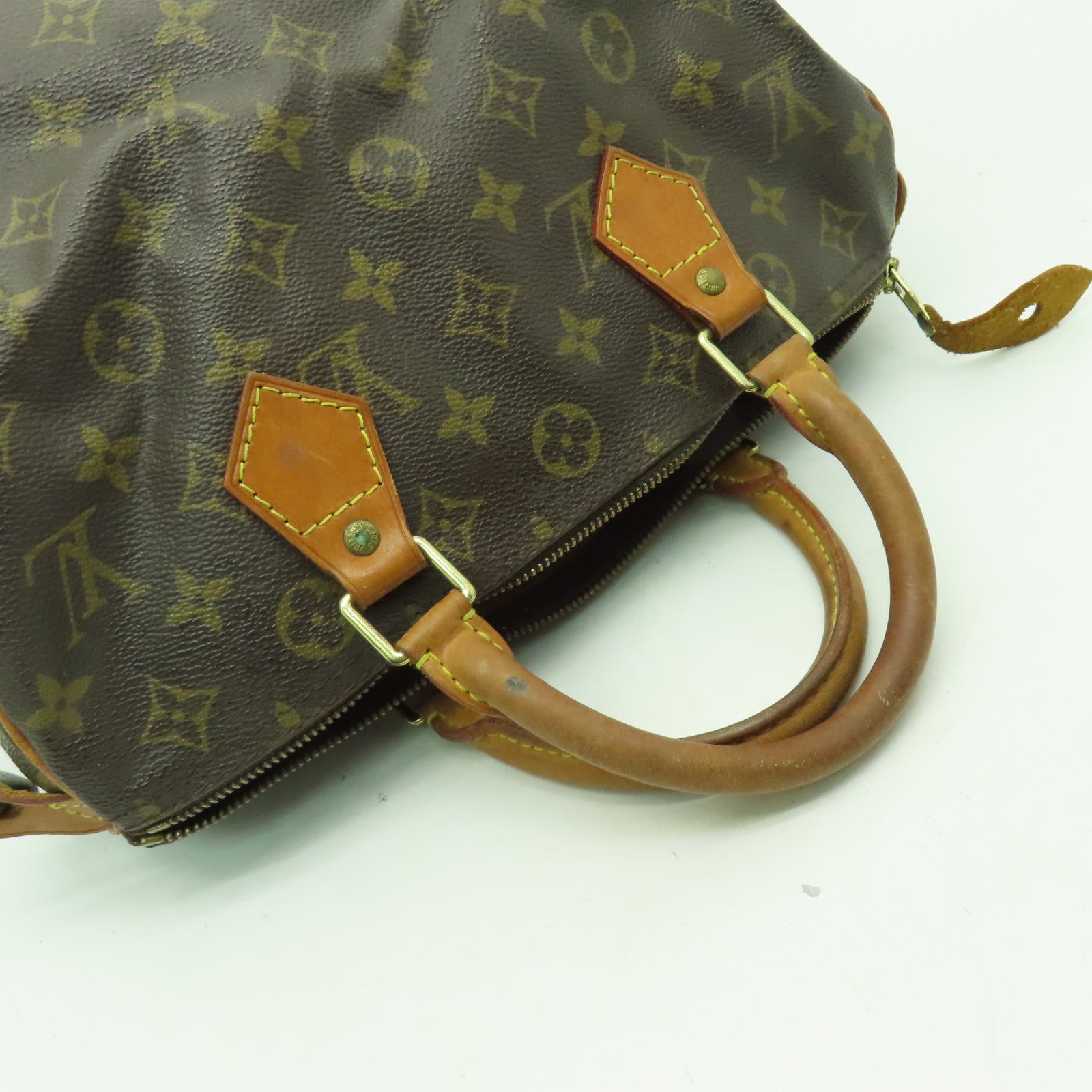 LOUIS VUITTON 【激減優惠】Monogram Speedy 30金扣手挽袋啡色