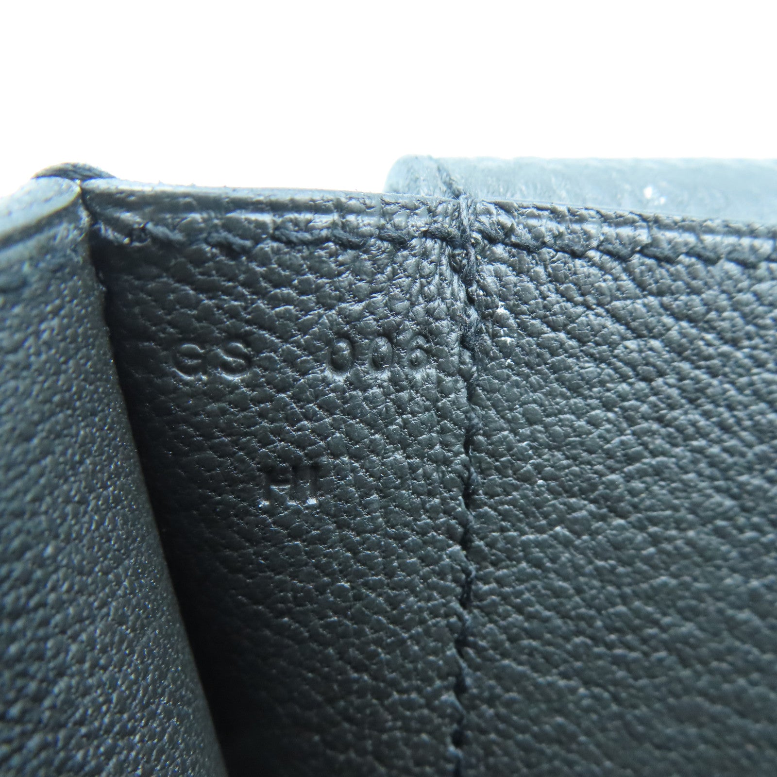 HERMES Taurillon Clemence Leather Steve Silver Buckle Shoulder Bag Black