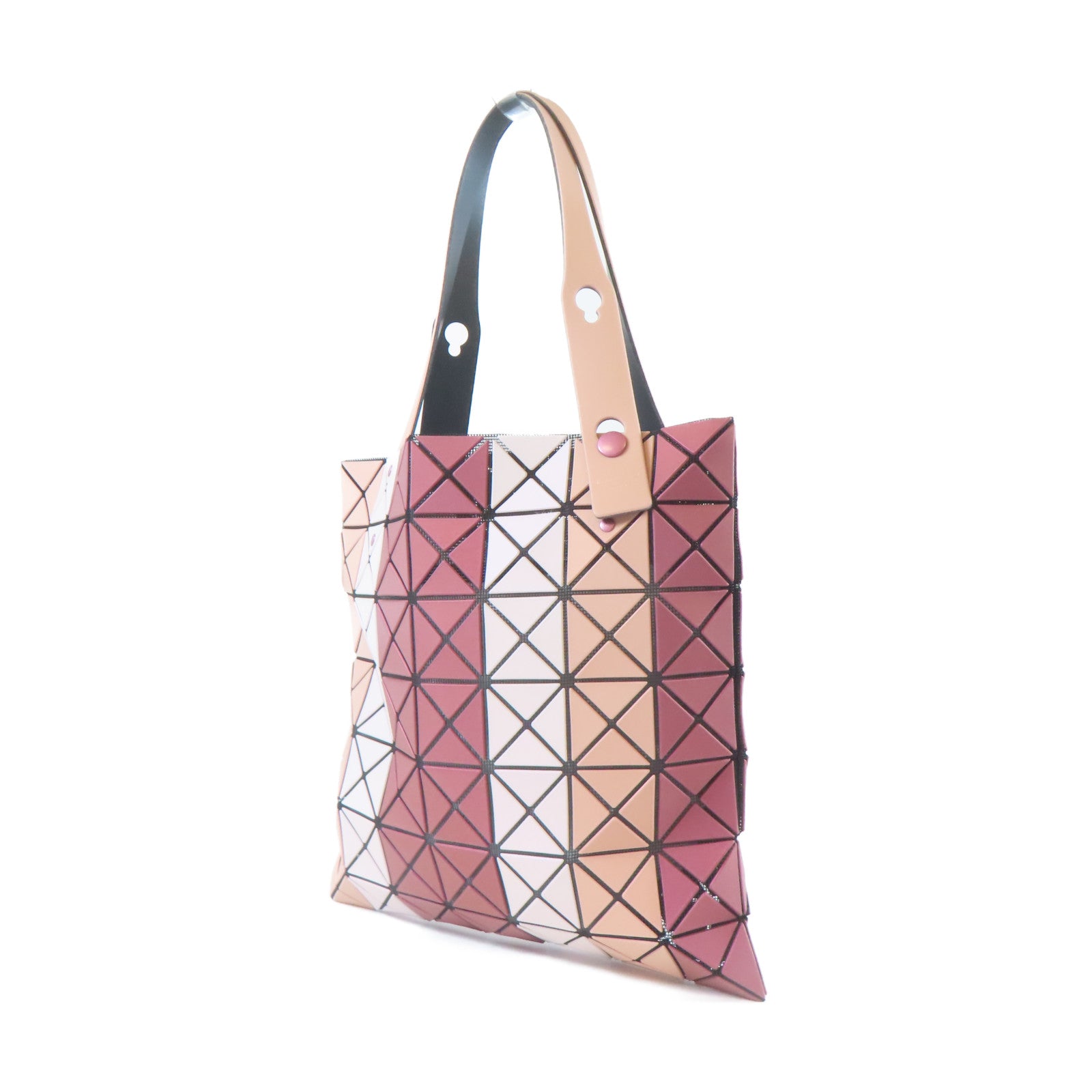 ISSEY MIYAKE PVC Issey Miyake Bao Bao黑扣肩背袋桃色/粉紅色